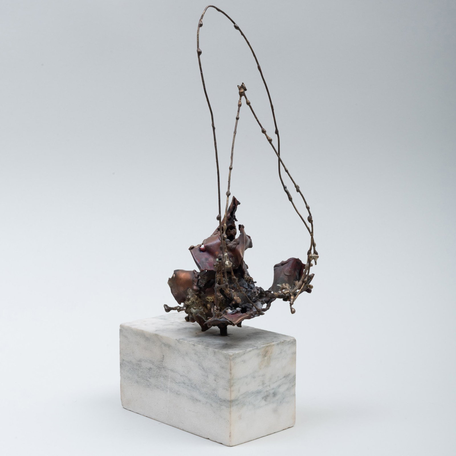 Judith Brown (1931-1922): Her Majesty: Judith Brown (1931-1922): Her Majesty Welded steel on a marble stand, unmarked. 15 in. (Height). The Collection of Lois B. Torf.