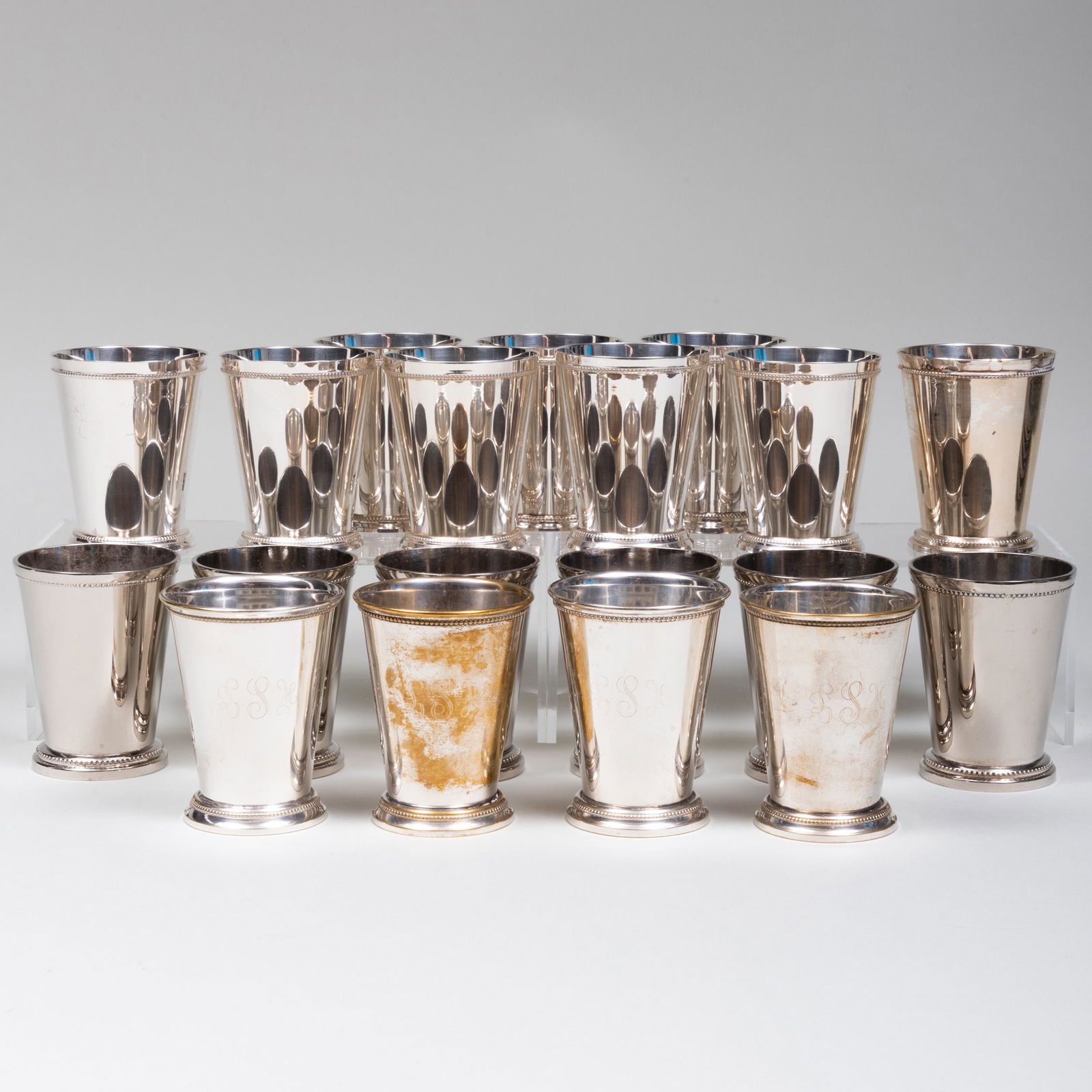 Group of Thirty-Five Silver Plate Julep Cups (1 of 20)