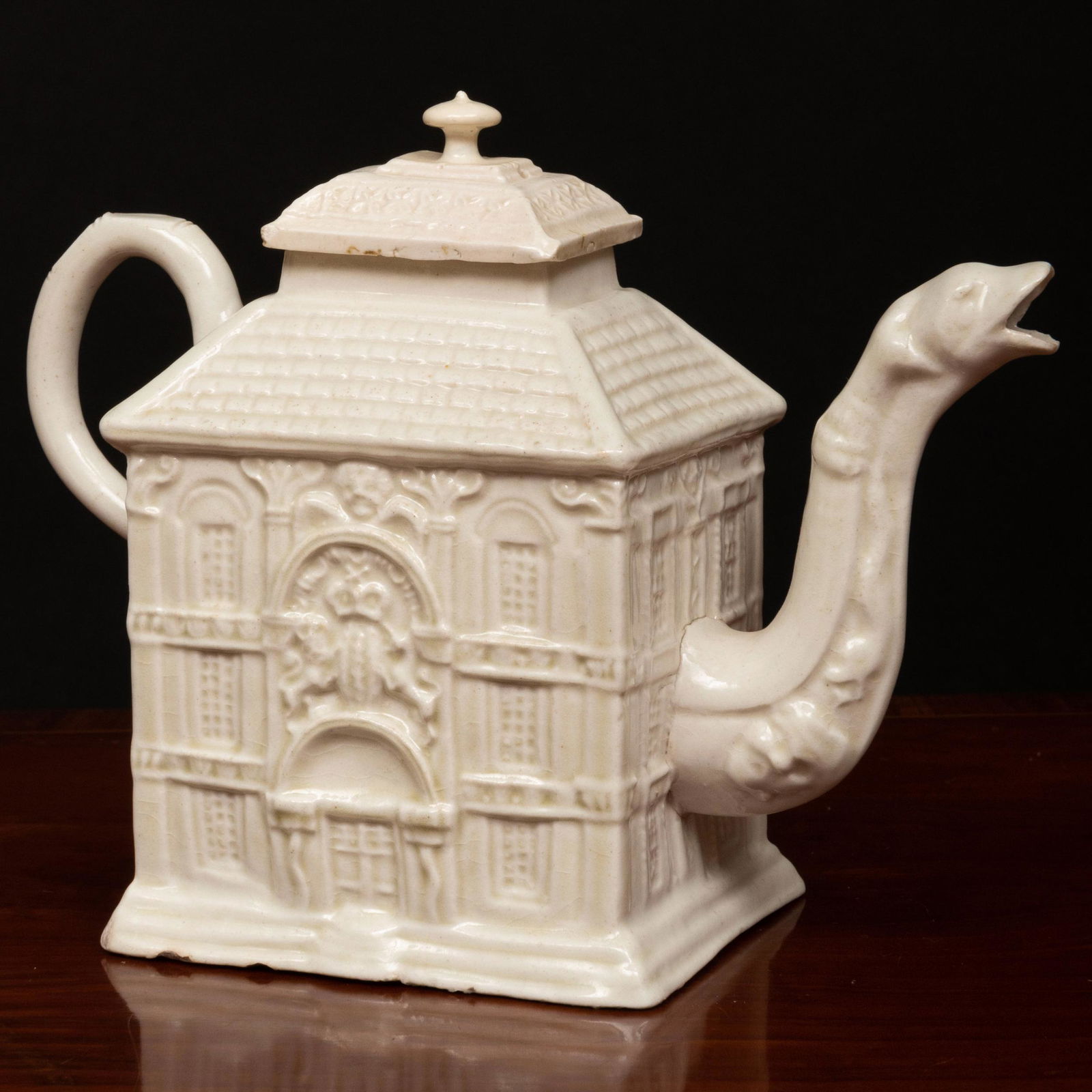 Staffordshire Salt Glazed Stoneware 'Cast House' Teapot (1 of 9)