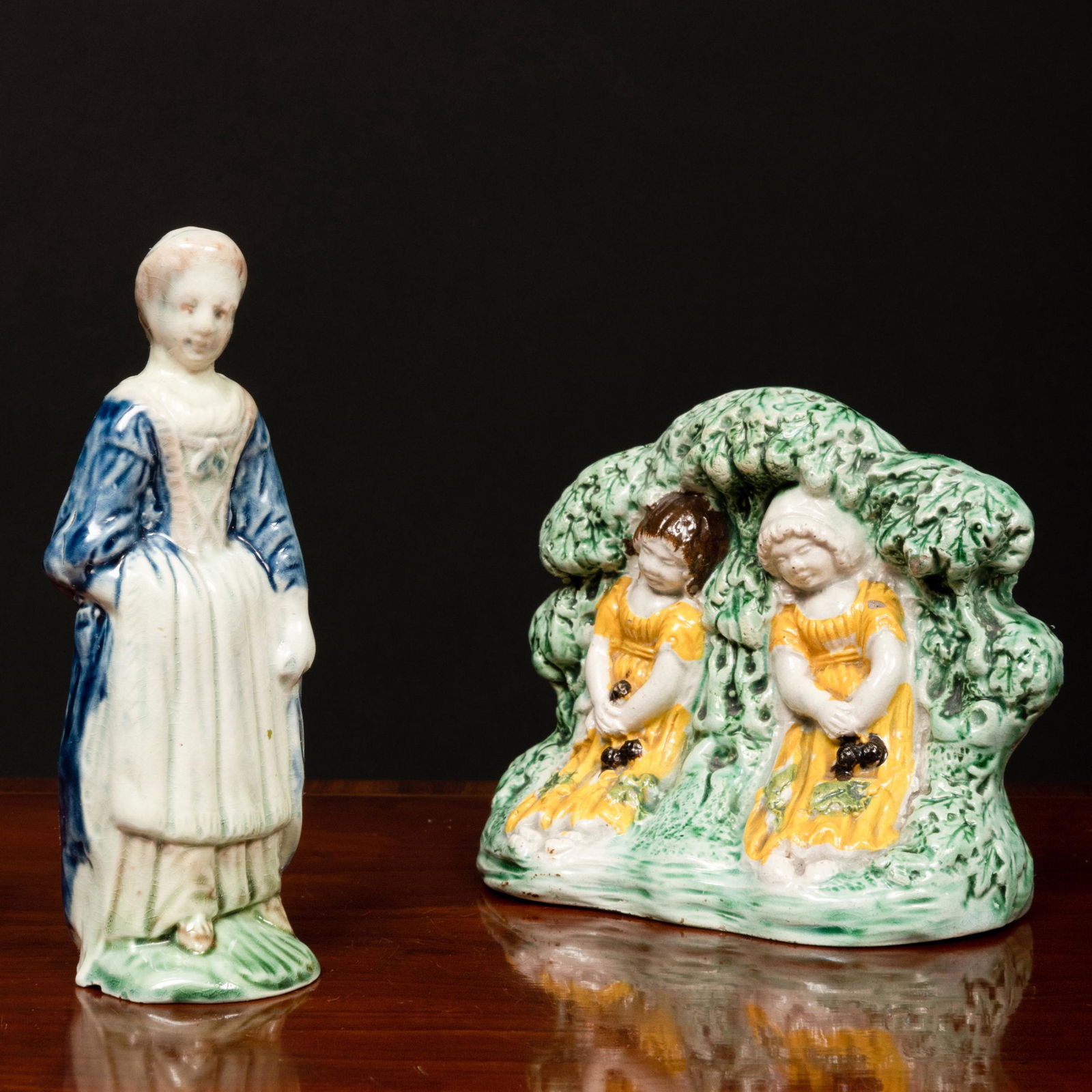 Two Staffordshire Pearl Glazed Earthenware Groups (1 of 19)