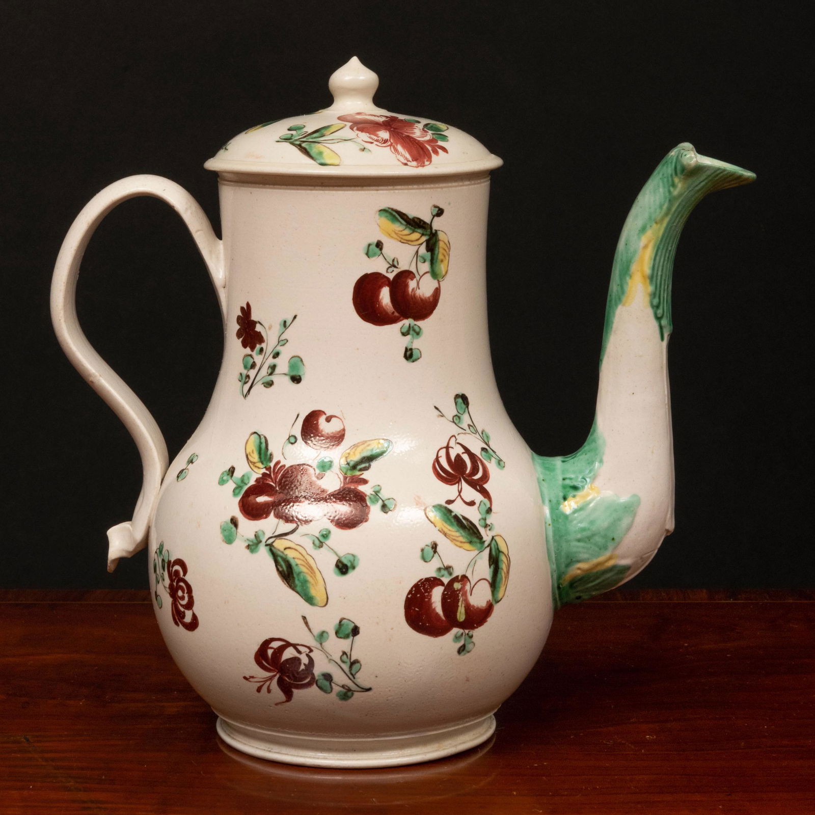 Staffordshire White Salt Glazed Earthenware Enameled (1 of 9)