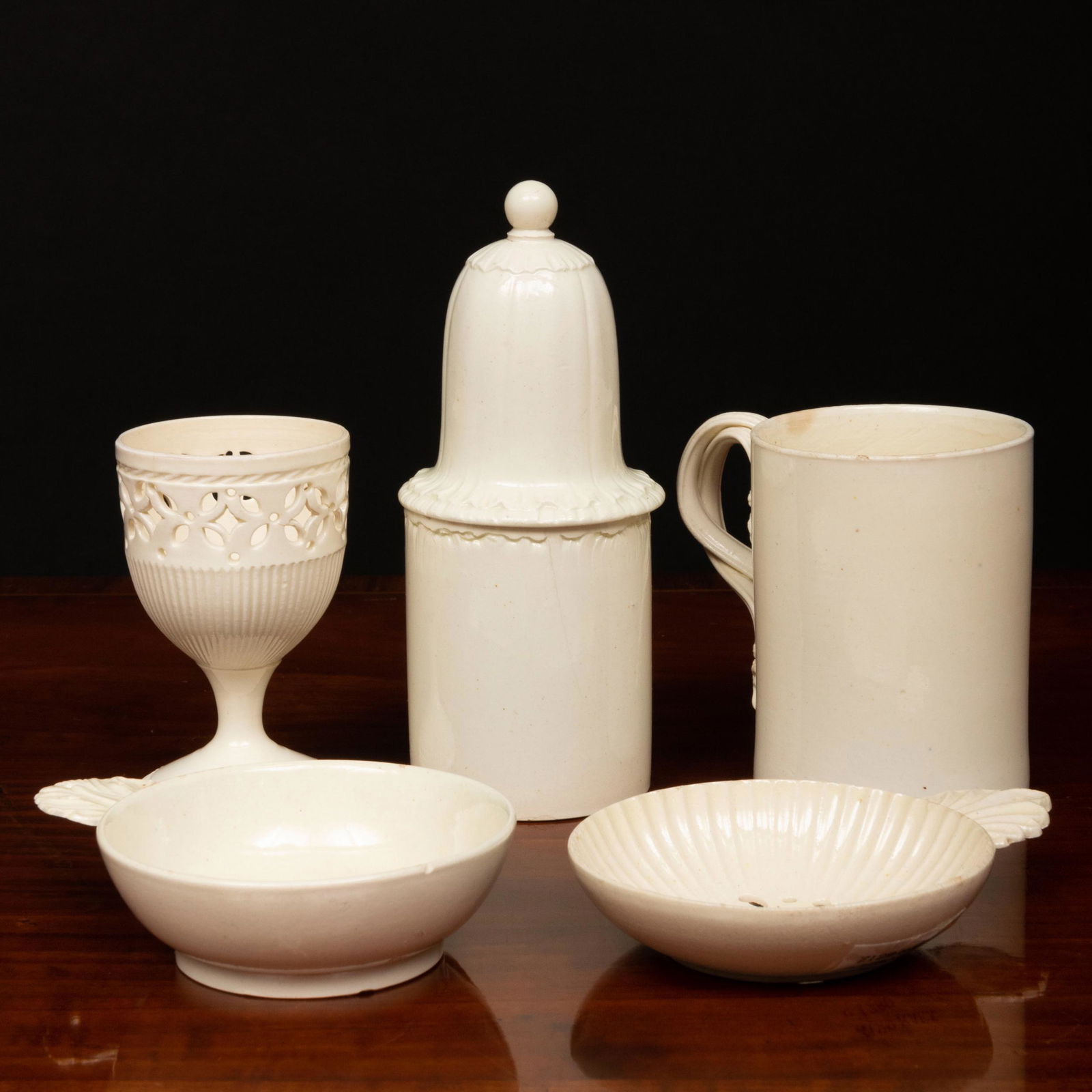 Group of English Creamware Articles (1 of 17)