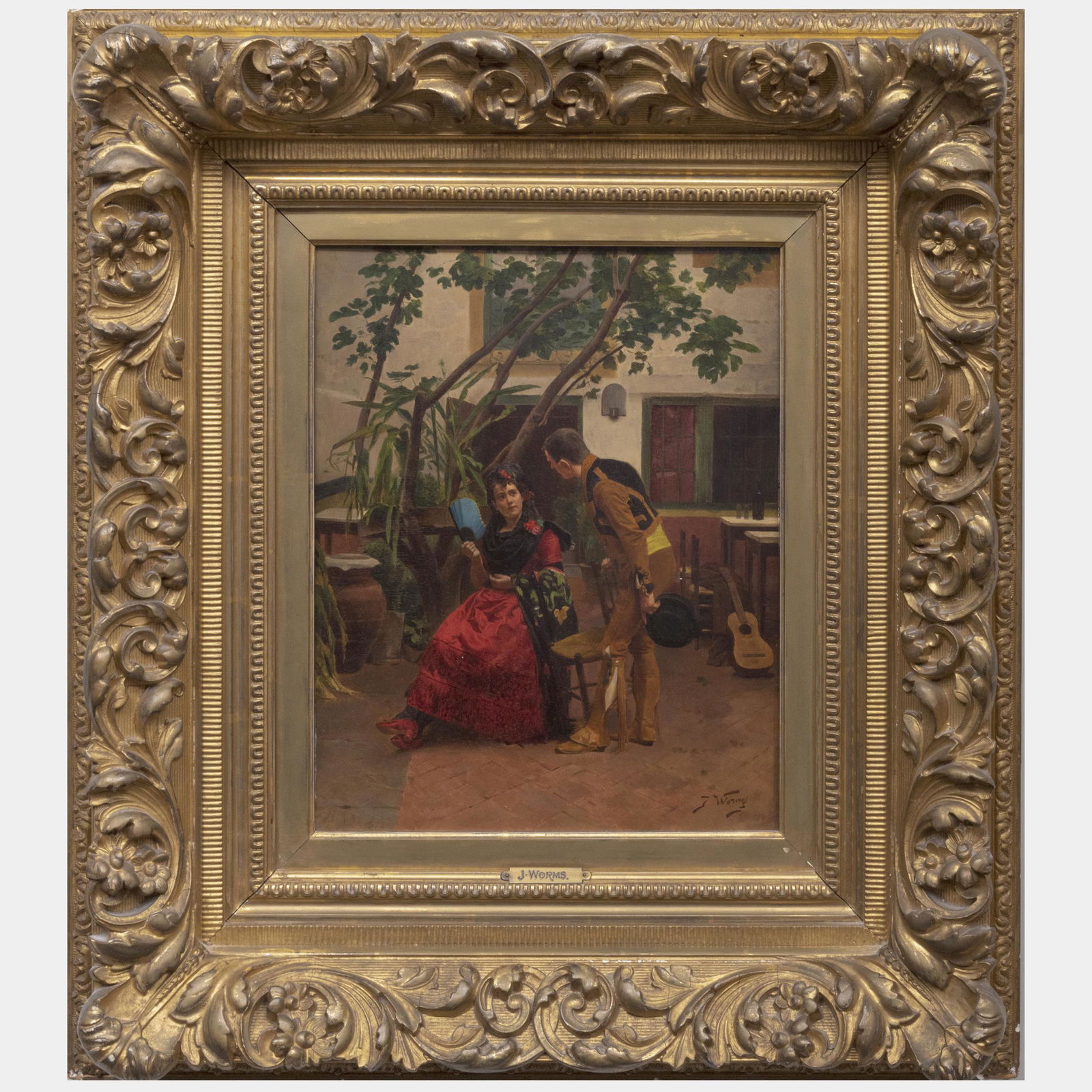 Jules Worms (1832-1914): Portrait of a Senorita (1 of 4)