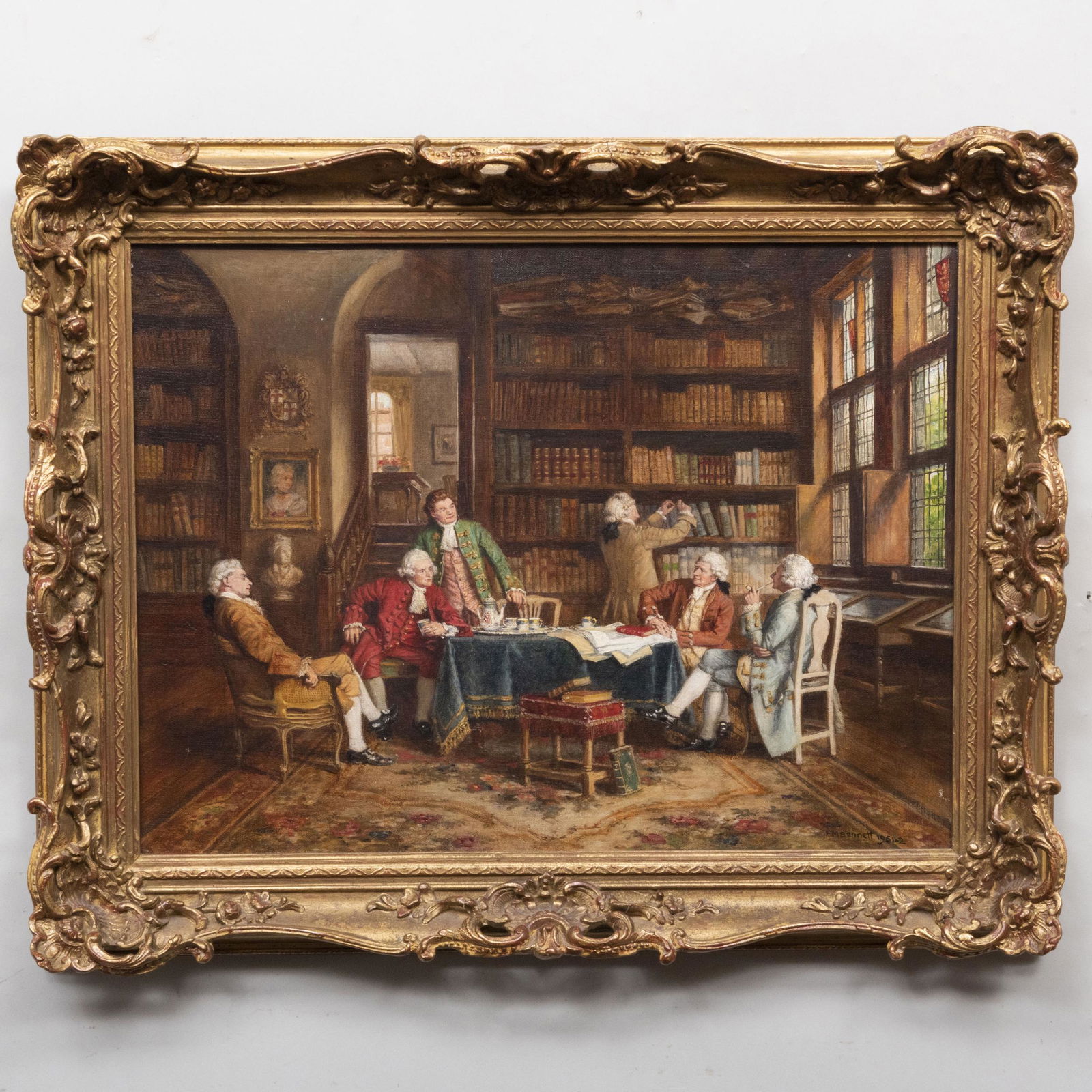 Frank Moss Bennet (1874-1953): Les Litterateurs, the (1 of 5)