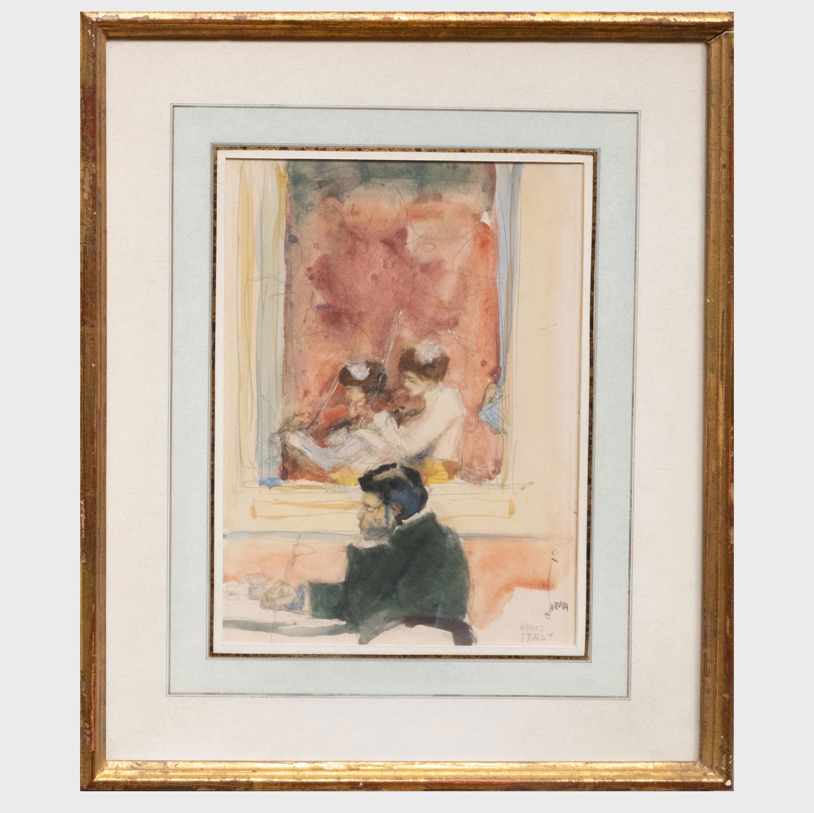 Charles Nicolas Sarka (1879-1960): Naples Café (1 of 4)