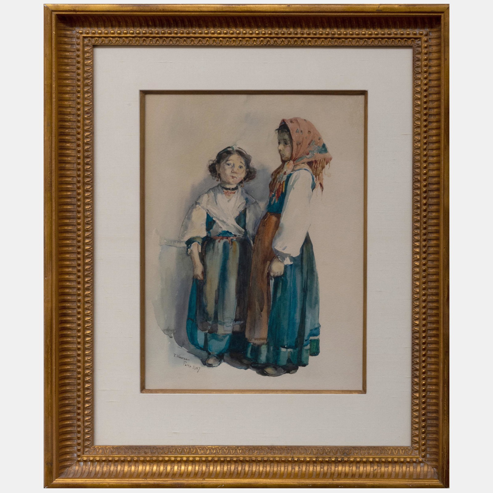 Elizabeth Nourse (1859-1938): Two Young Gypsies (1 of 4)