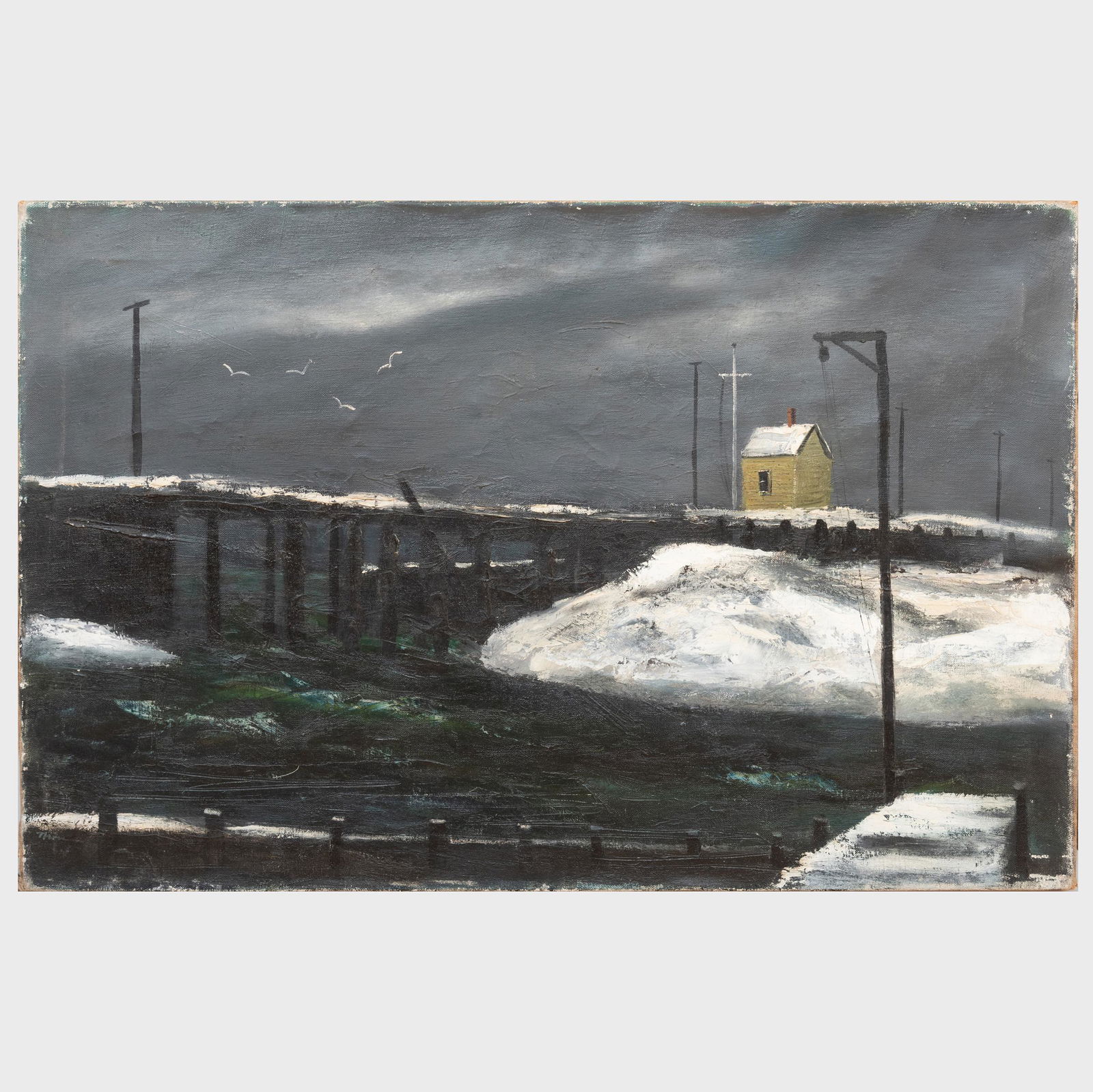 William Thon (1906-2000) : Life Saving Station (1 of 3)