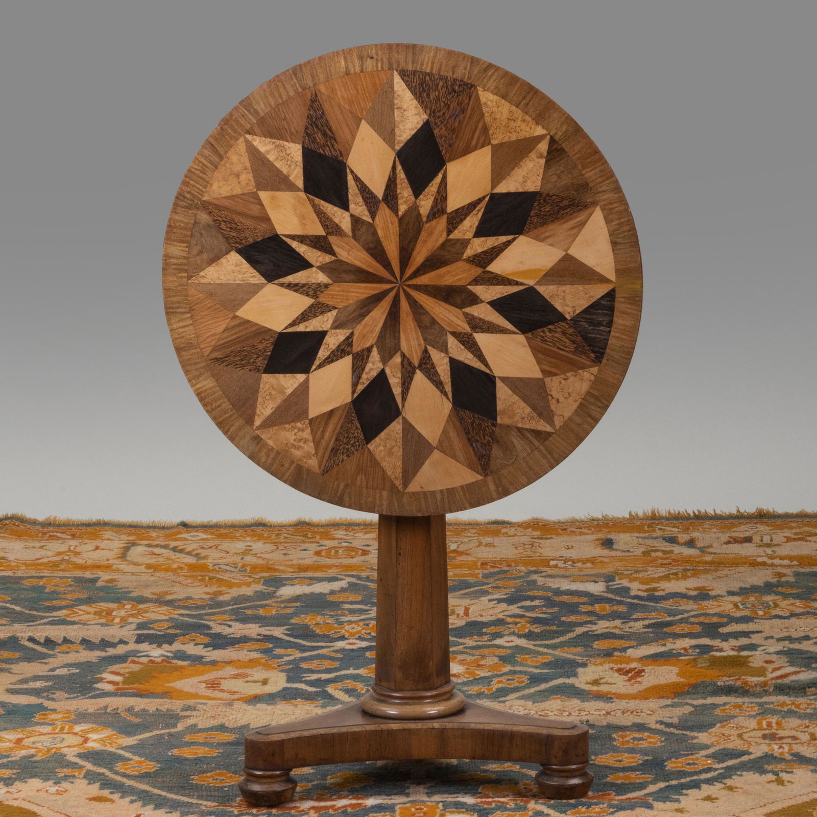 Regency Burl Birch, Mahogany and Specimen Wood (1 of 9)