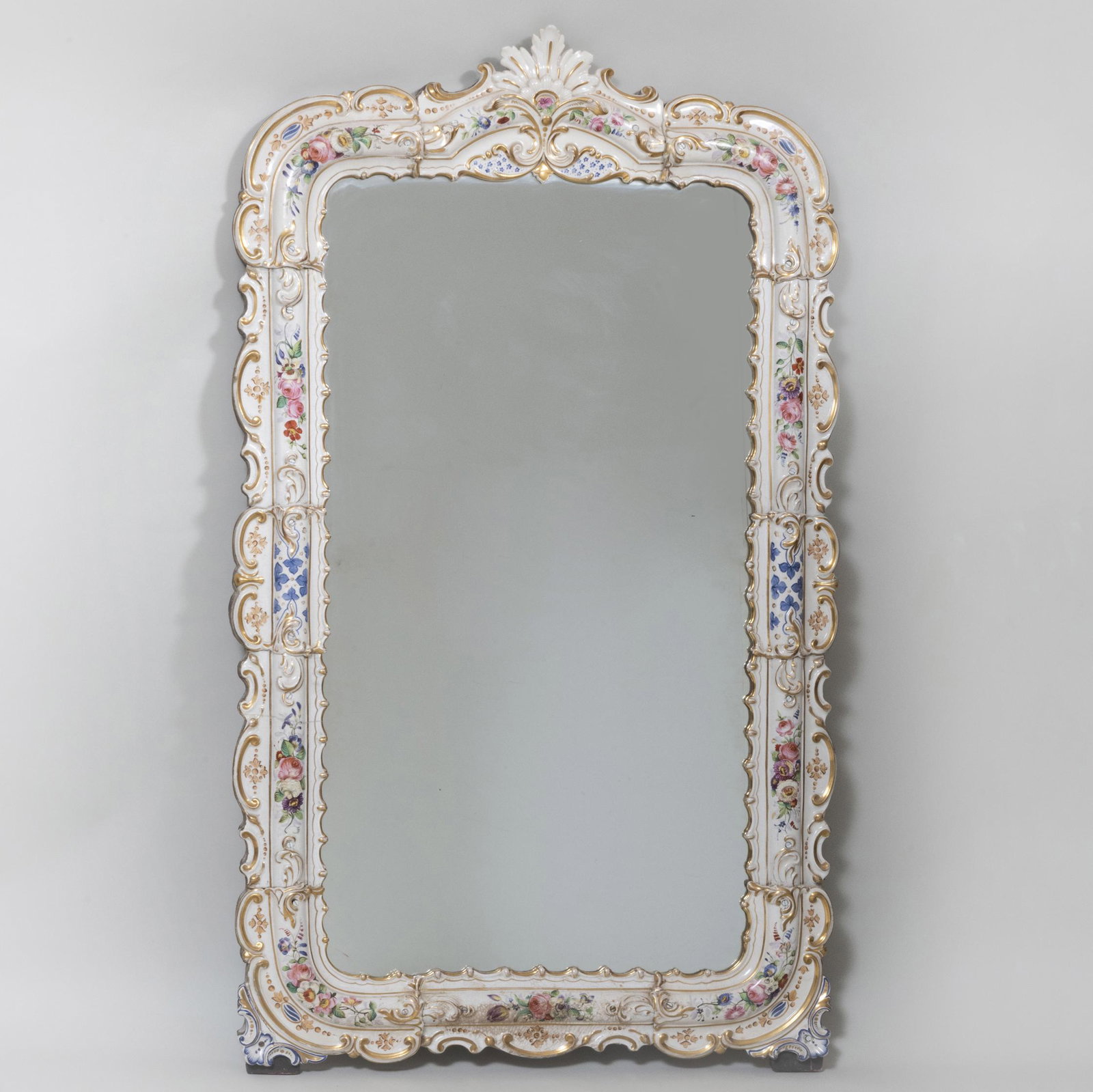 Dresden Porcelain Wall Mirror (1 of 2)