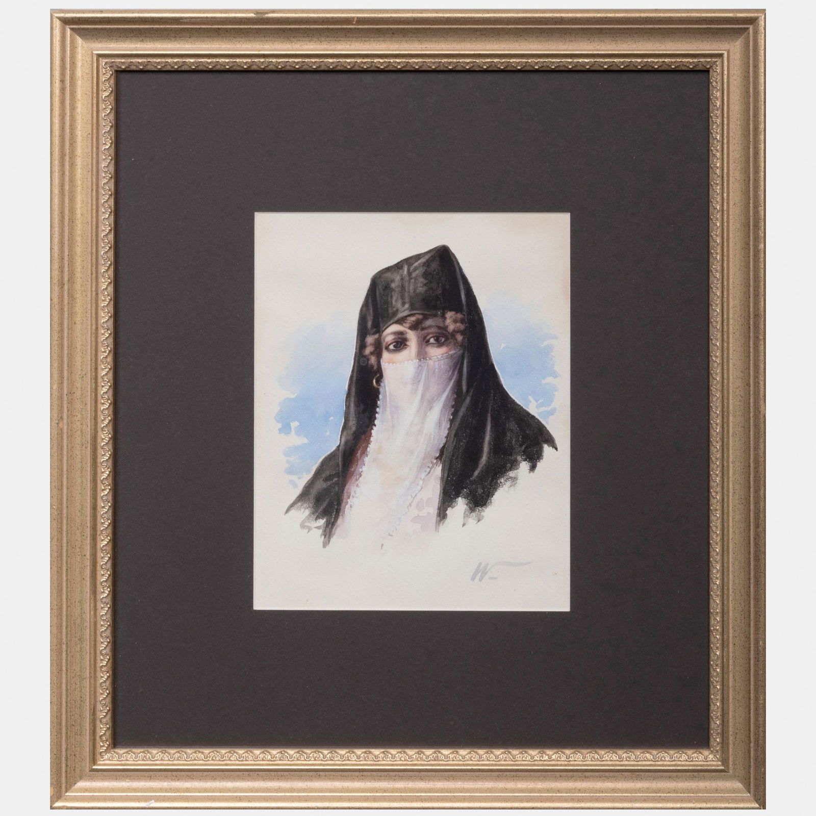 Attributed to Edwin Lord Weeks (1849-1903): A Veiled (1 of 8)