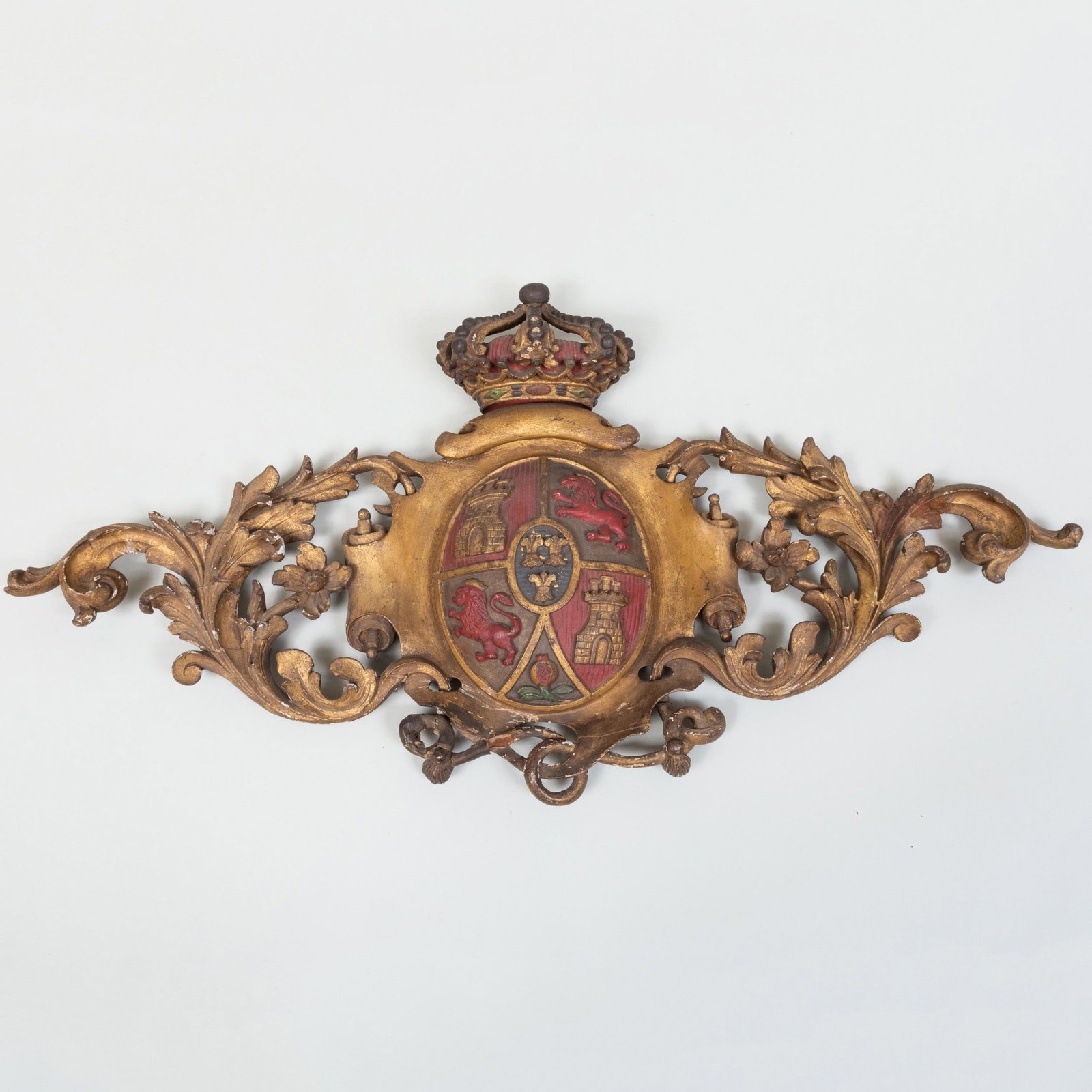 European Painted and Parcel-Gilt Coat of Arms (1 of 8)