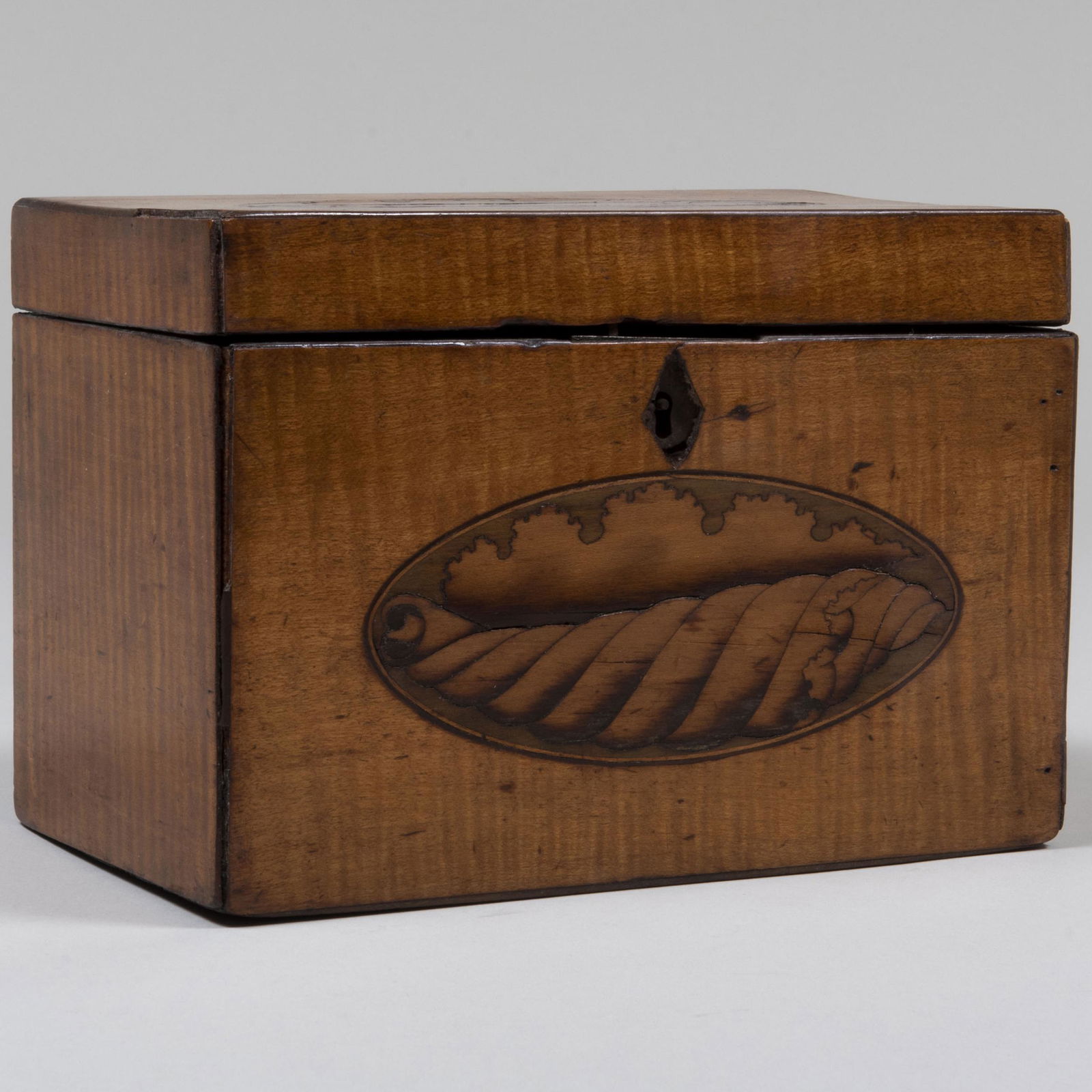 English Inlaid Tea Caddy (1 of 8)