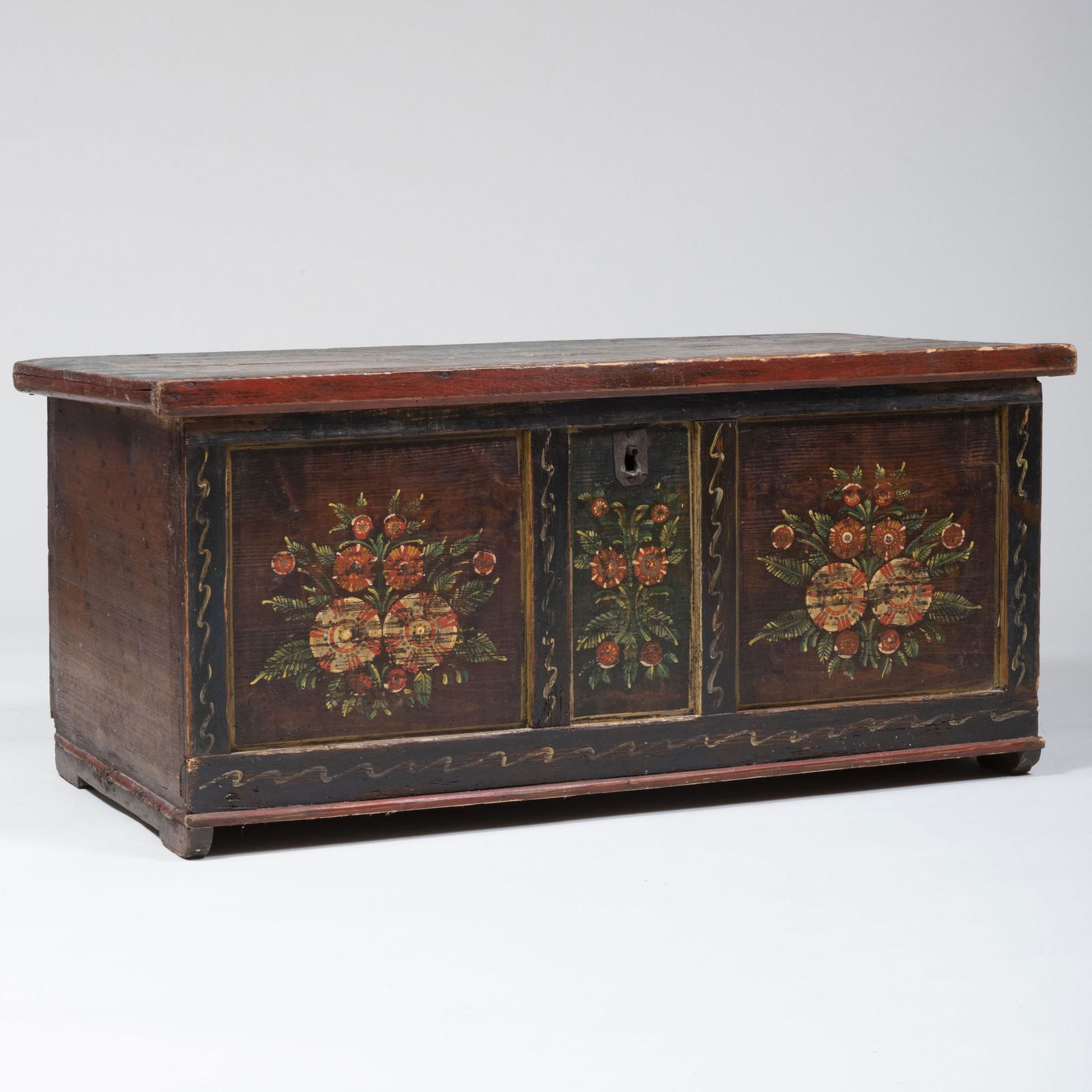 Painted Oak Blanket Chest (1 of 8)