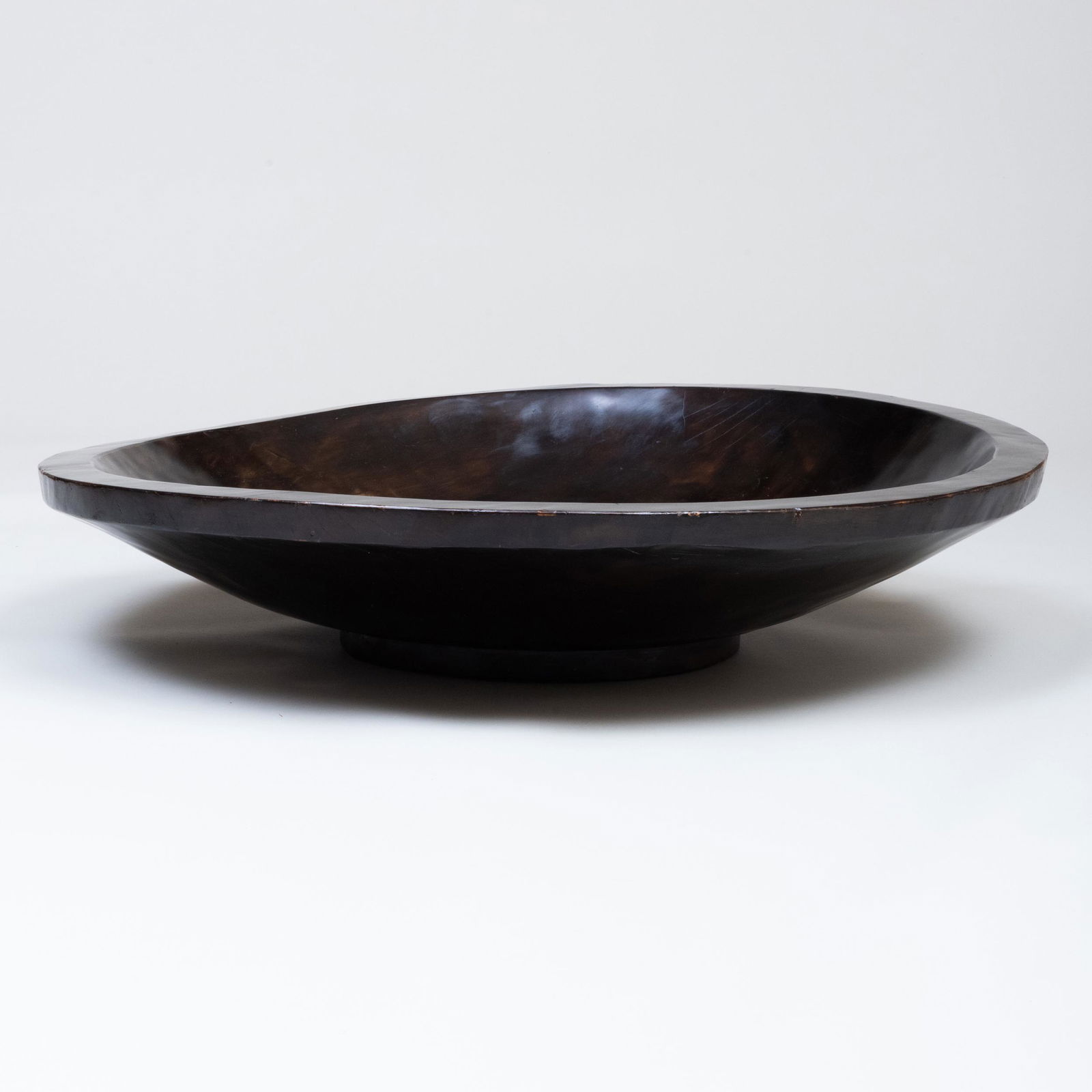 Large Modern Ebonized Wood Bowl (1 of 7)