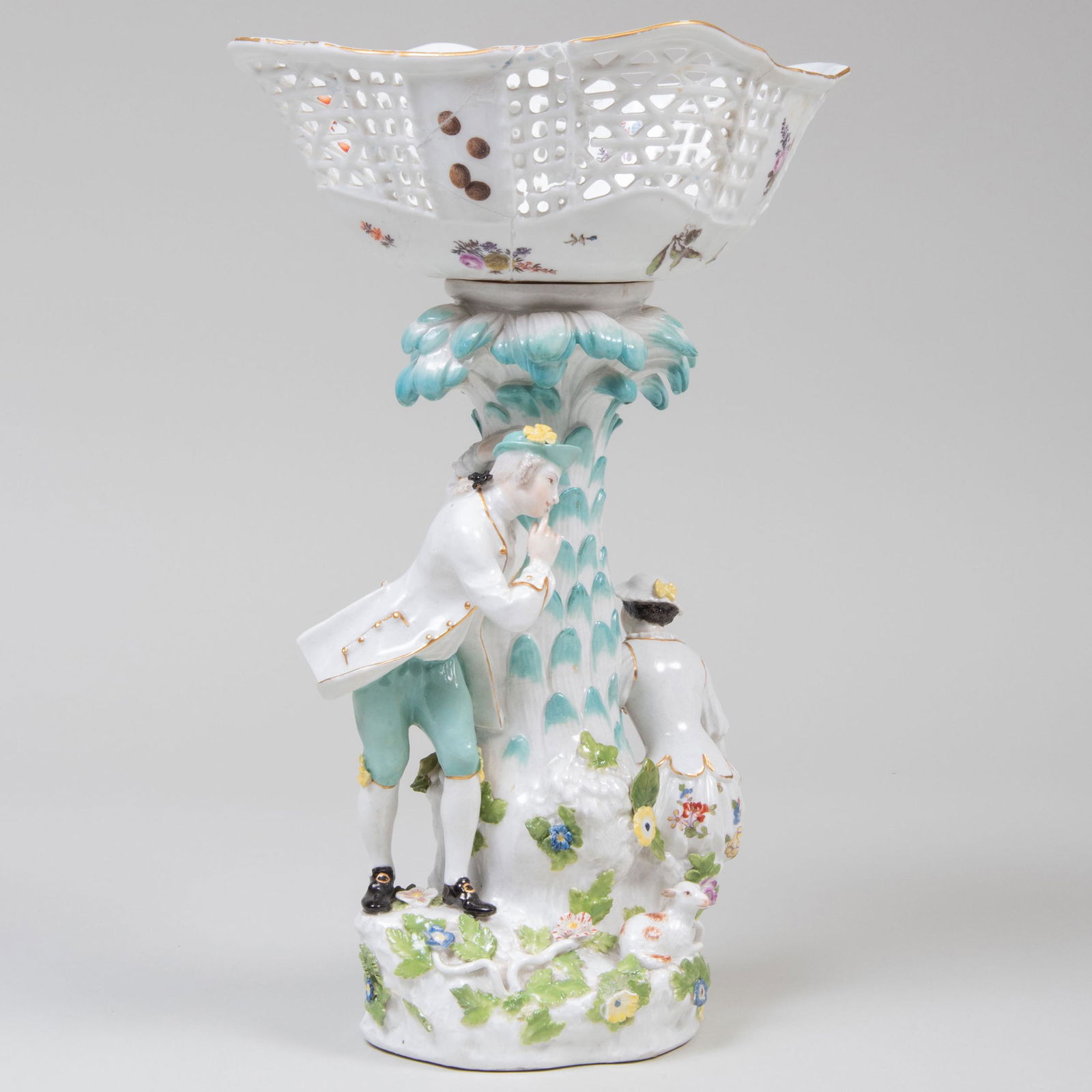 Continental Porcelain Centerpiece Basket (1 of 10)