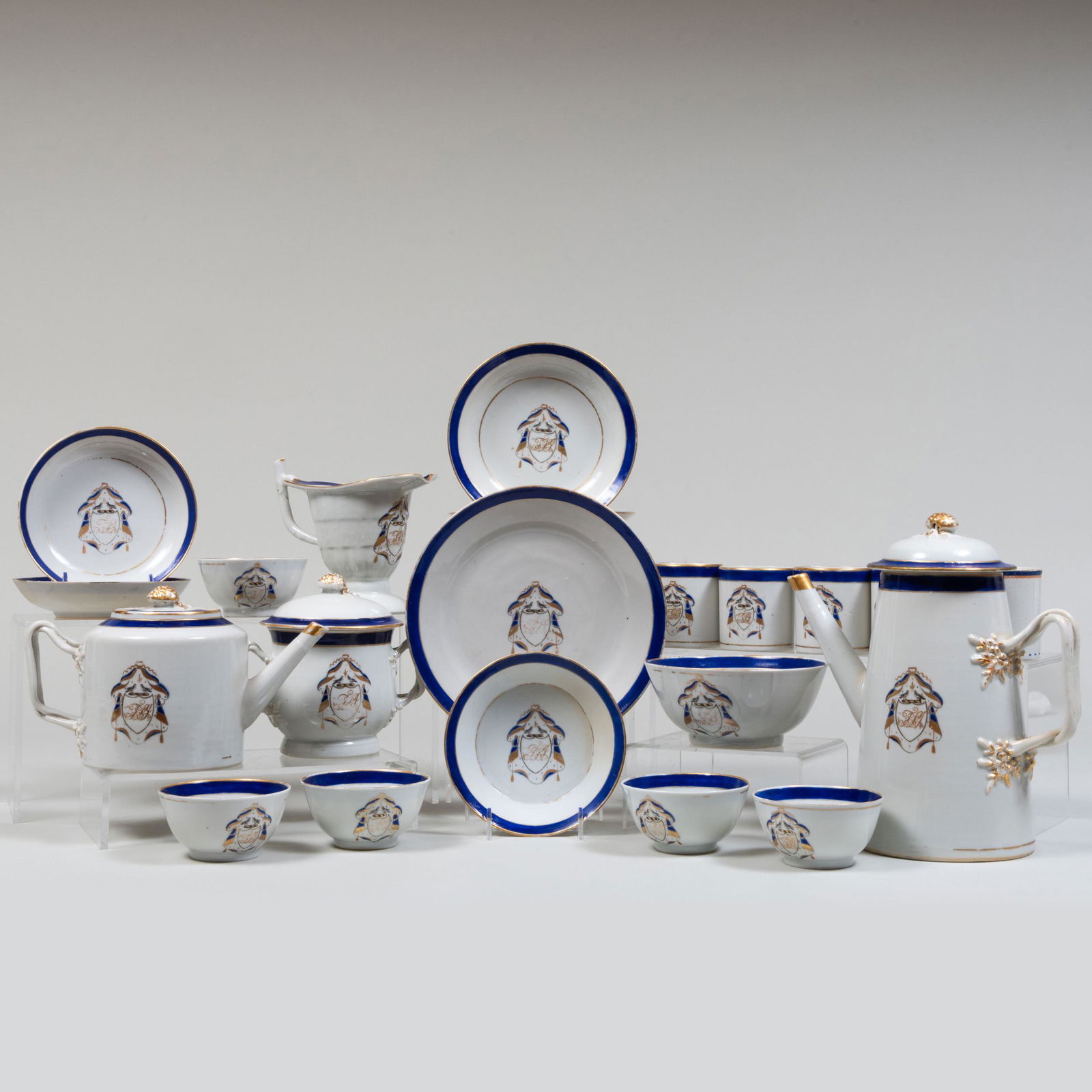 Chinese Export Armorial Tea and Coffee Service (1 of 20)
