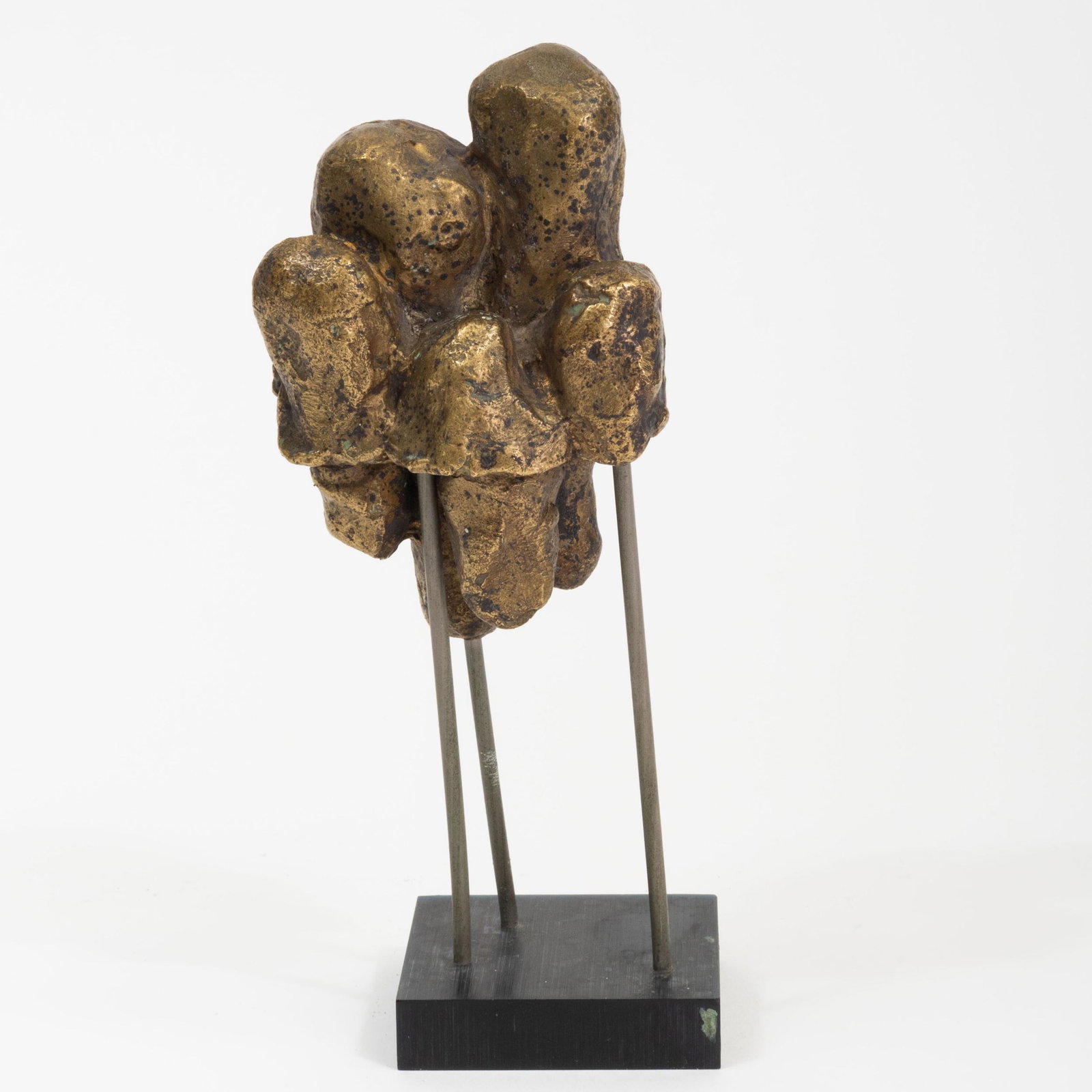 20th Century School: Untitled: 20th Century School: Untitled Bronze, unmarked, on black wood base. 7 in. (height with base). Works from the Collection of Dick Polich and the Polich Tallix Fine Art Foundry