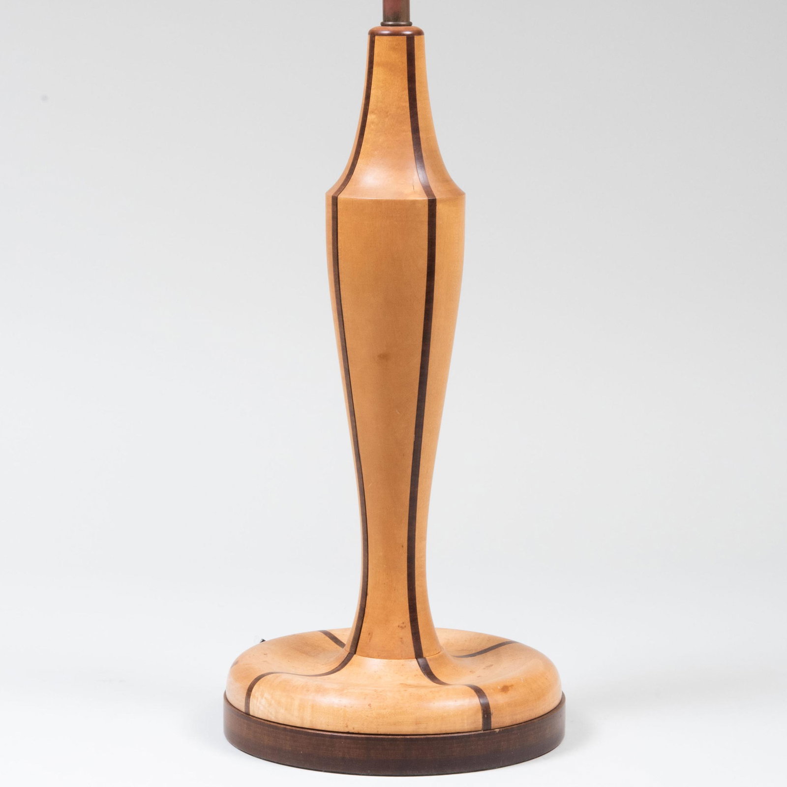 Contemporary Inlaid Wood Table Lamp (1 of 6)
