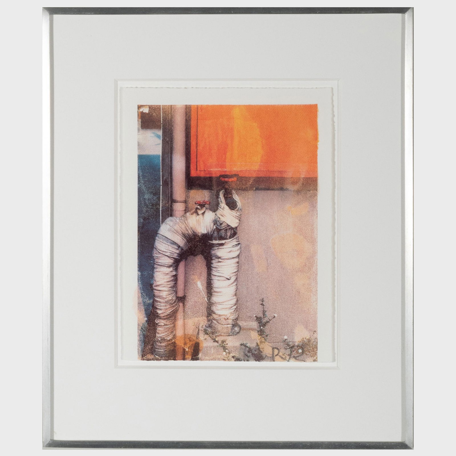 Robert Rauschenberg (1925-2008): Tap: Robert Rauschenberg (1925-2008): Tap Screenprint in colors on wove paper, 2004, signed with initials in pencil, dated and numbered 168/180 on the reverse. 8 1/4 x 6 3/8 in. (sheet), 13 1/4 x 11 1/4 in