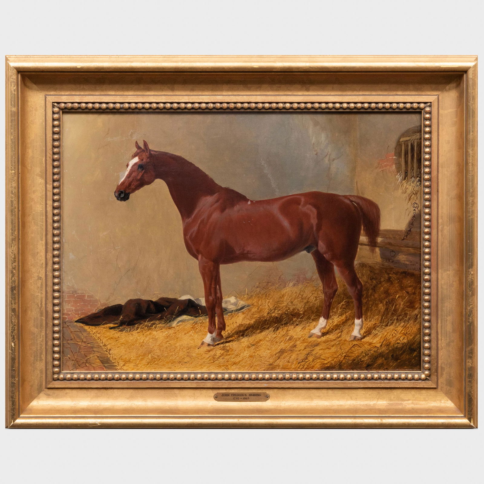 John Frederick Herring Sr. (1795-1865): A Bay in a Stall (1 of 4)