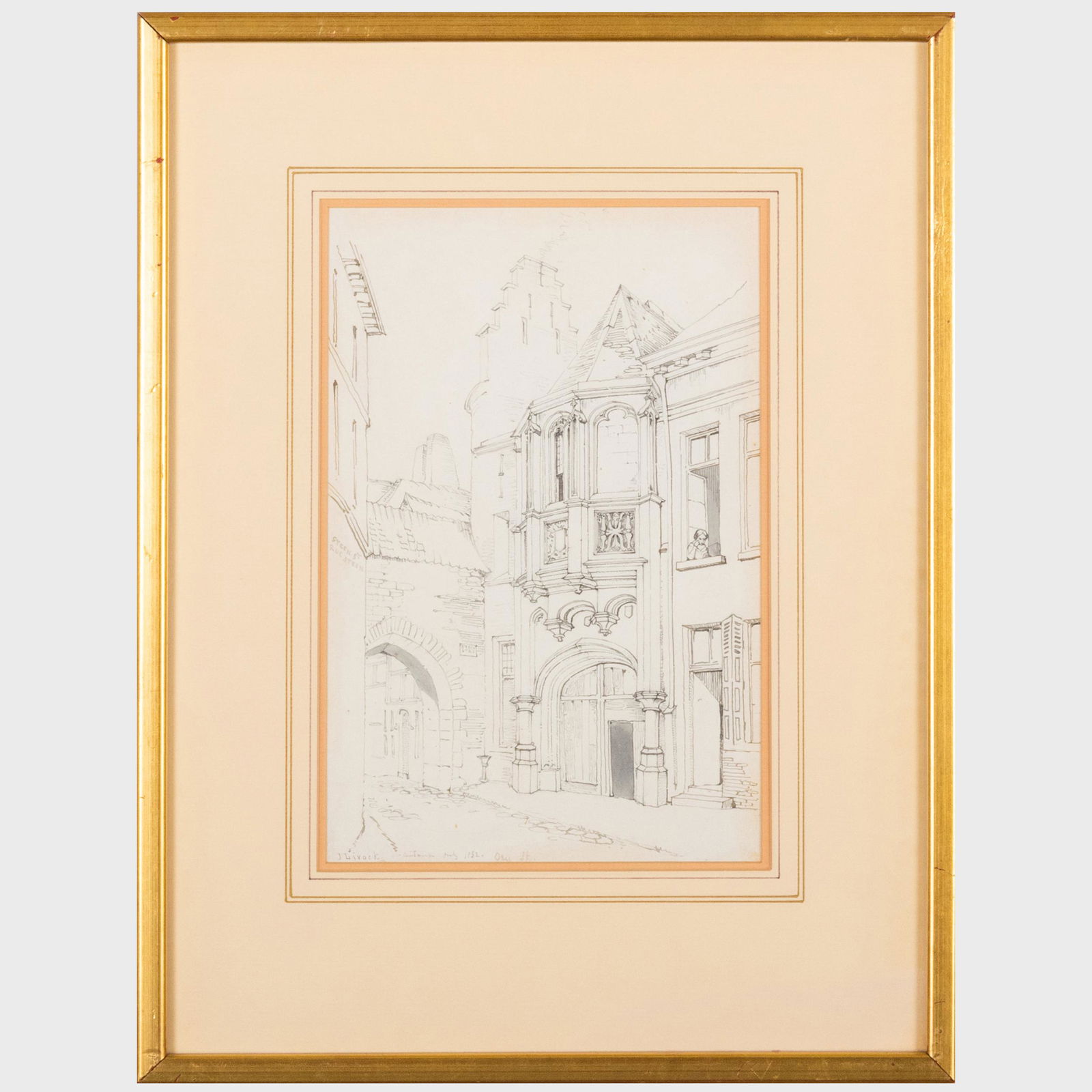 John Livock (1814-1883): Architectural Facades: A Group of Four (1 of 18)