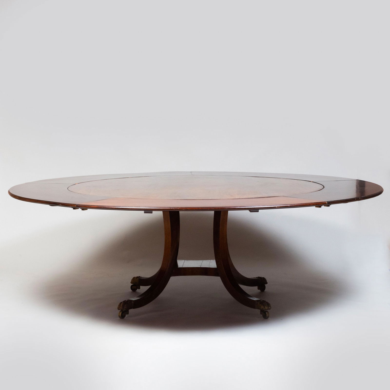 Regency Style Mahogany Dining Table with Leaves (1 of 10)