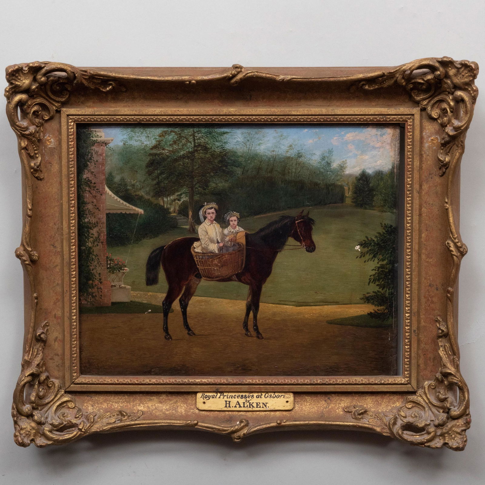 Attributed to Henry Alken (1810-1894): The Princesses Royal at Osborn (1 of 5)