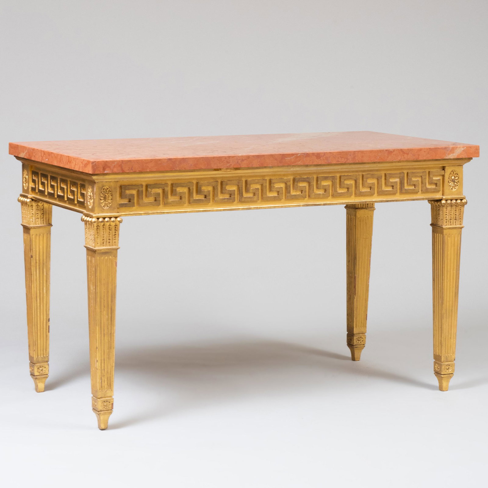 George III Style Giltwood and Marble Console Table (1 of 11)