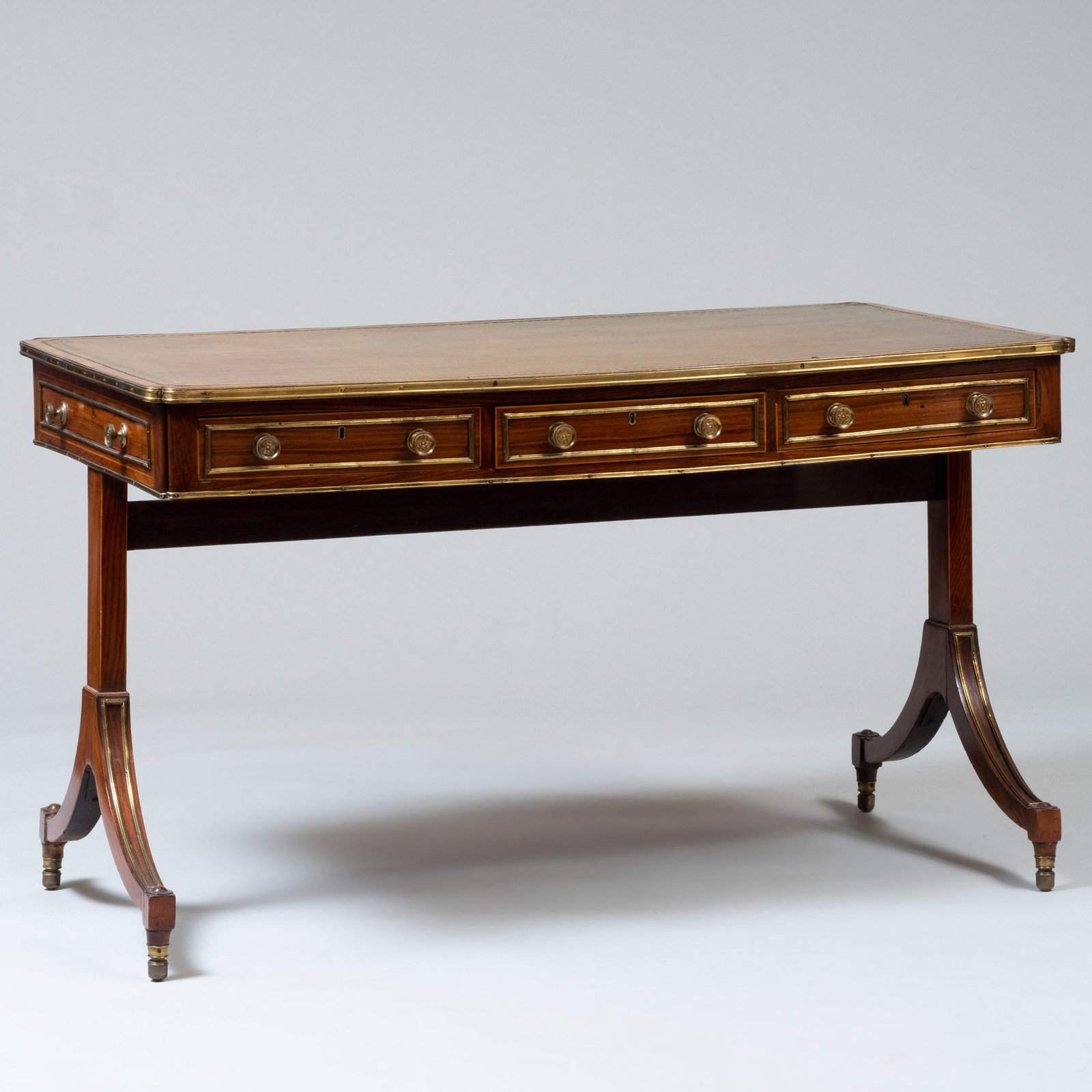 George IV Brass-Mounted Rosewood Writing Table (1 of 8)