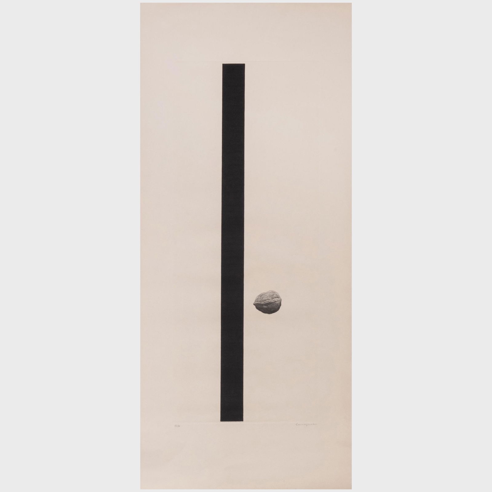 Yozo Hamaguchi (1909-2000) or Sakurako Hamaguchi: Walnut (1 of 4)