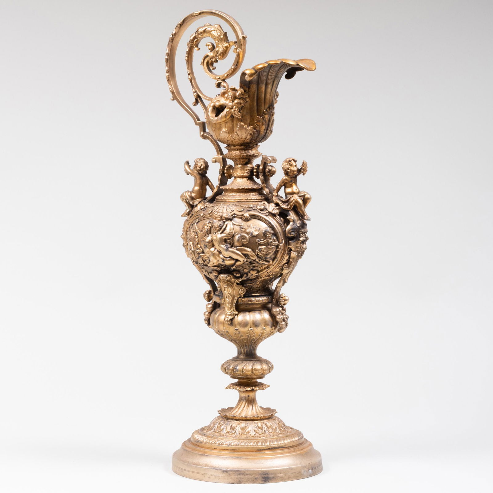 Renaissance Revival Gilt-Metal Ewer (1 of 6)
