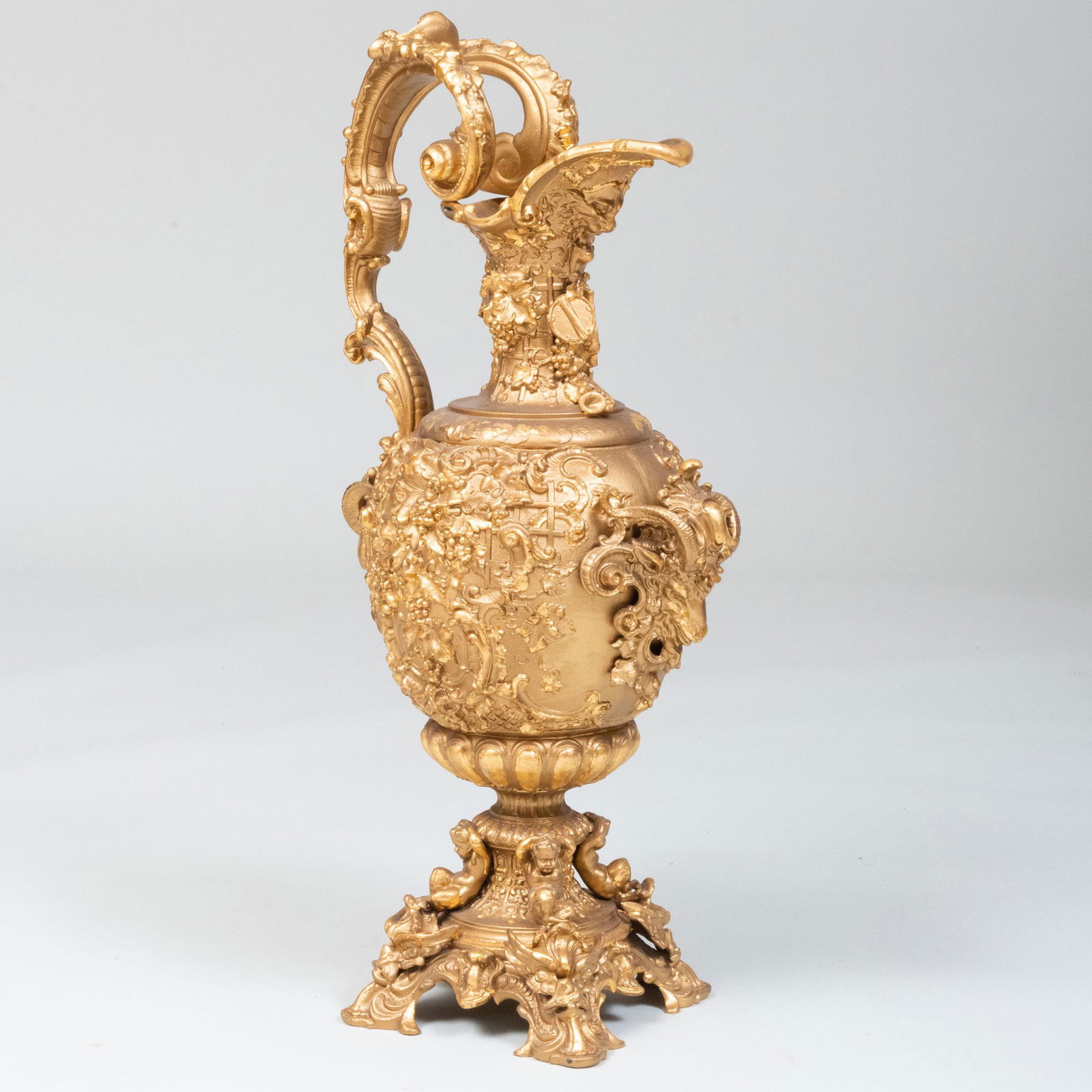 Renaissance Style Gilt-Metal Ewer (1 of 7)