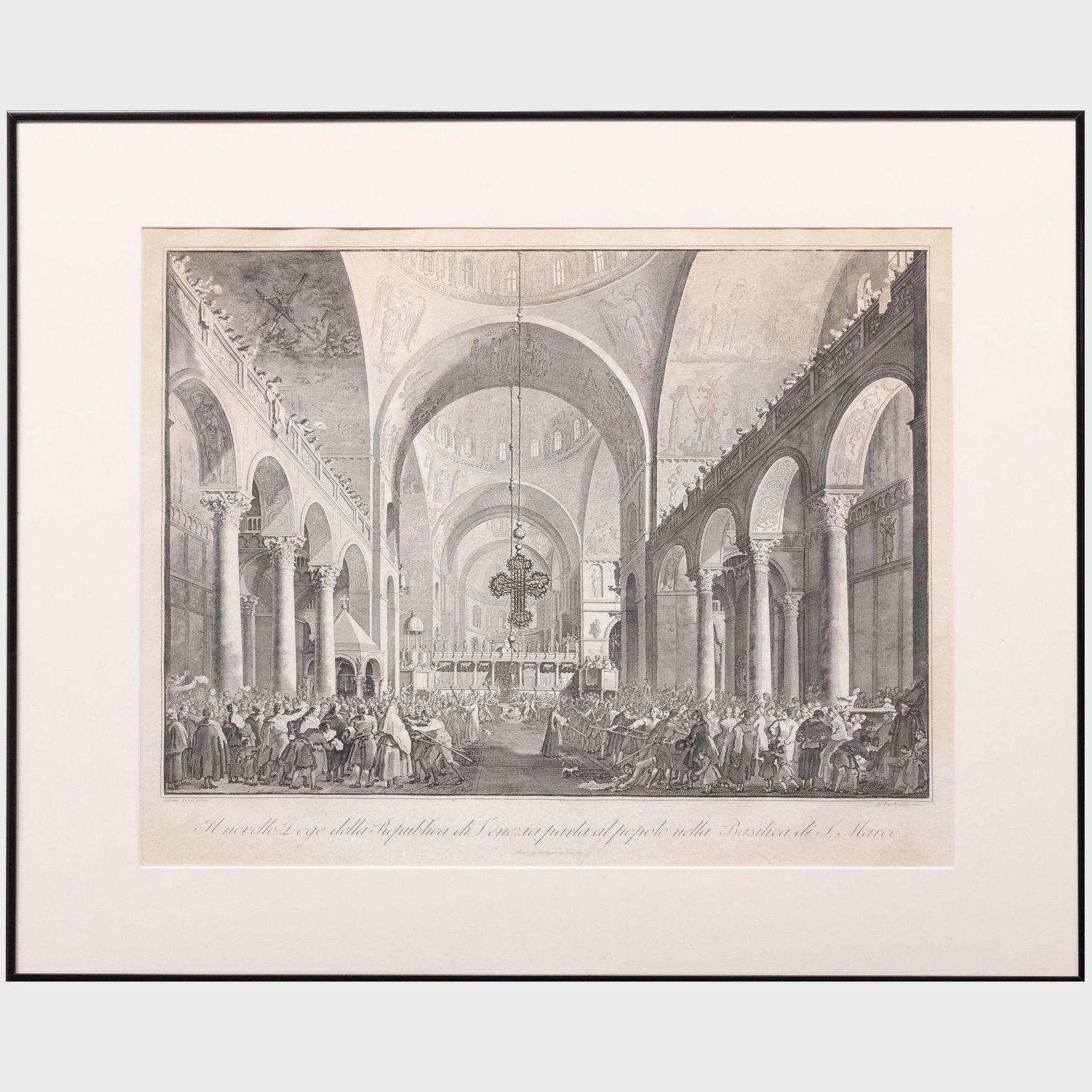 Giovanni Battista Brustolon (1712/26-1796), after Canaletto (1697-1768): Il Novella Doge (1 of 3)