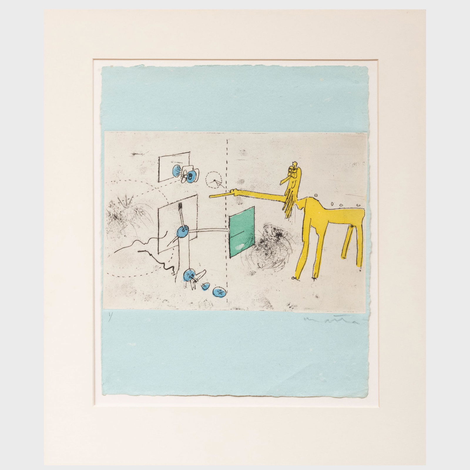 Roberto Matta (1911-2002): Composition, from A Poem by Alain Bosquet (1 of 4)