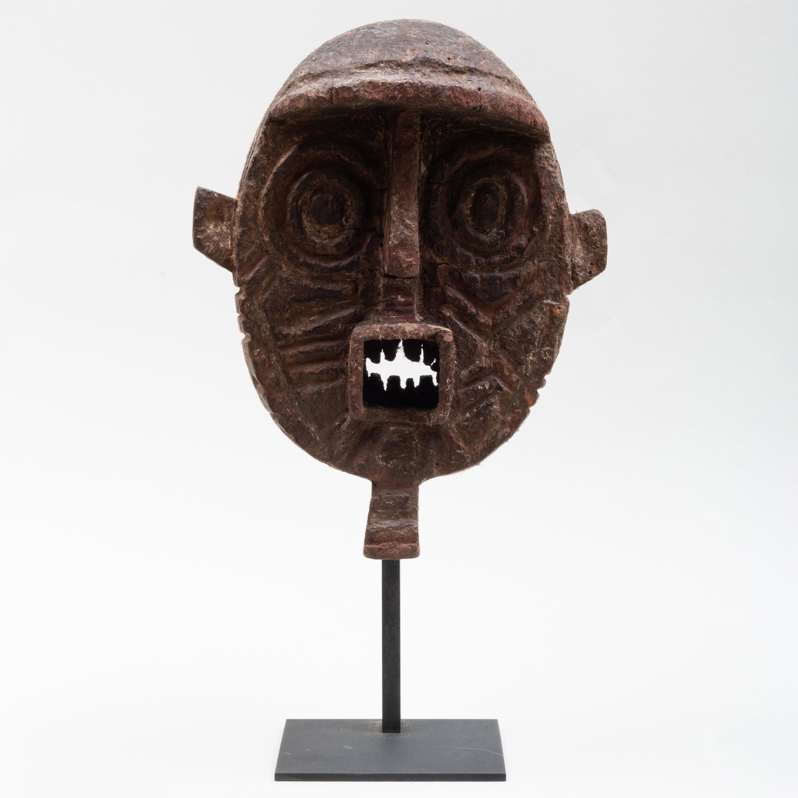 Nunuma Monkey Mask, Burkina Faso: Nunuma Monkey Mask, Burkina Faso Wood, pigments, kaolin. With an inventory label number '1197'. The mask 13 in.; 18 1/4 x 9 3/4 x 8 in. (overall). Publication: Expo catalog: "Masques du Burkina Faso",