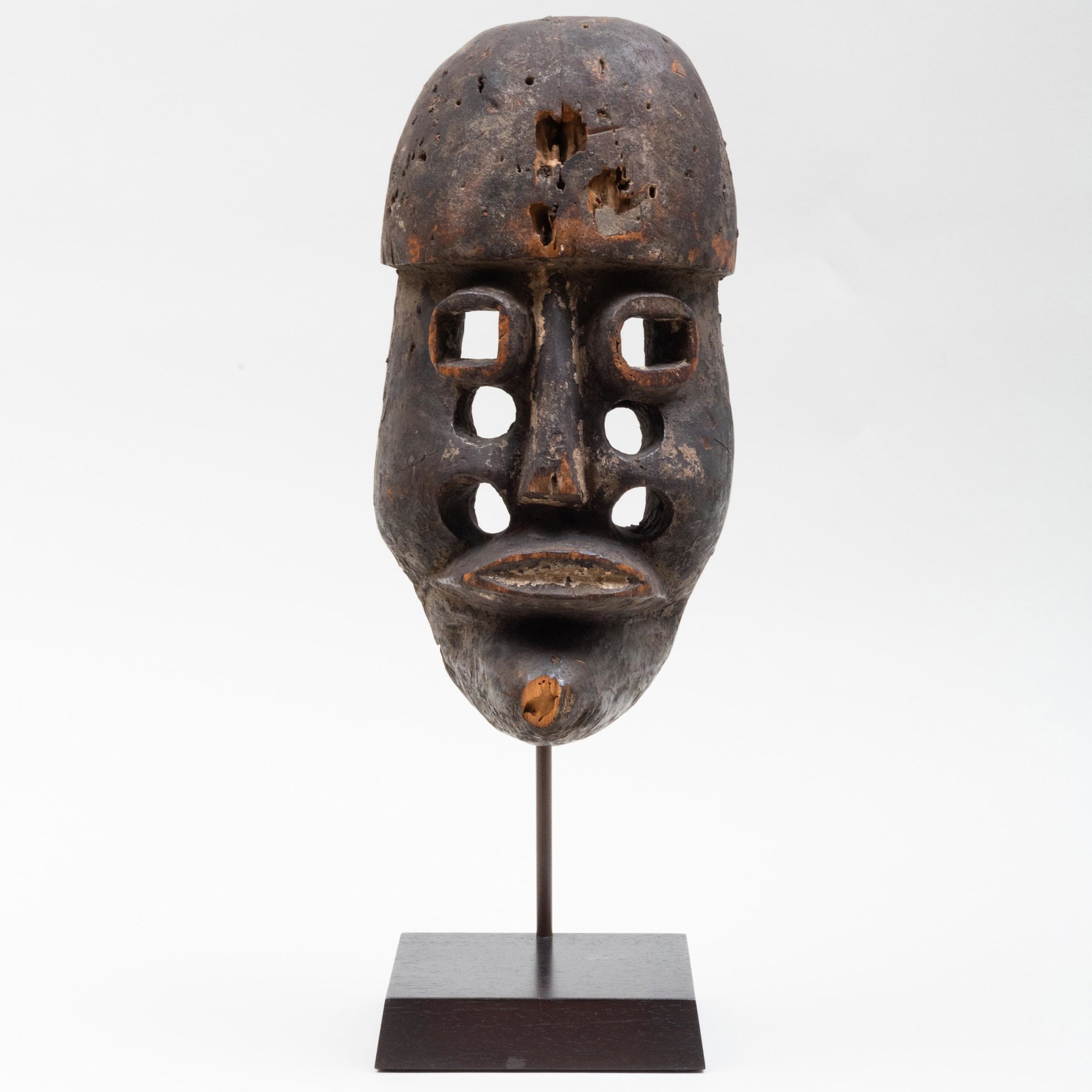 lbibio Mask, Nigeria: lbibio Mask, Nigeria Soft wood. The mask 12 1/2 in.; 18 1/2 x 6 1/4 x 6 1/2 in. (overall). Collection Jerome Vogel, NY; Private Collection, NY; Pace Primitive, NY, Inv. #54-3787. Property from the Est