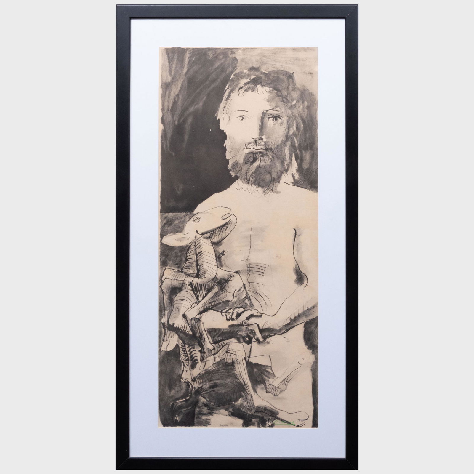 After Pablo Picasso (1881-1973): Etude pour l'homme au mouton (1 of 5)