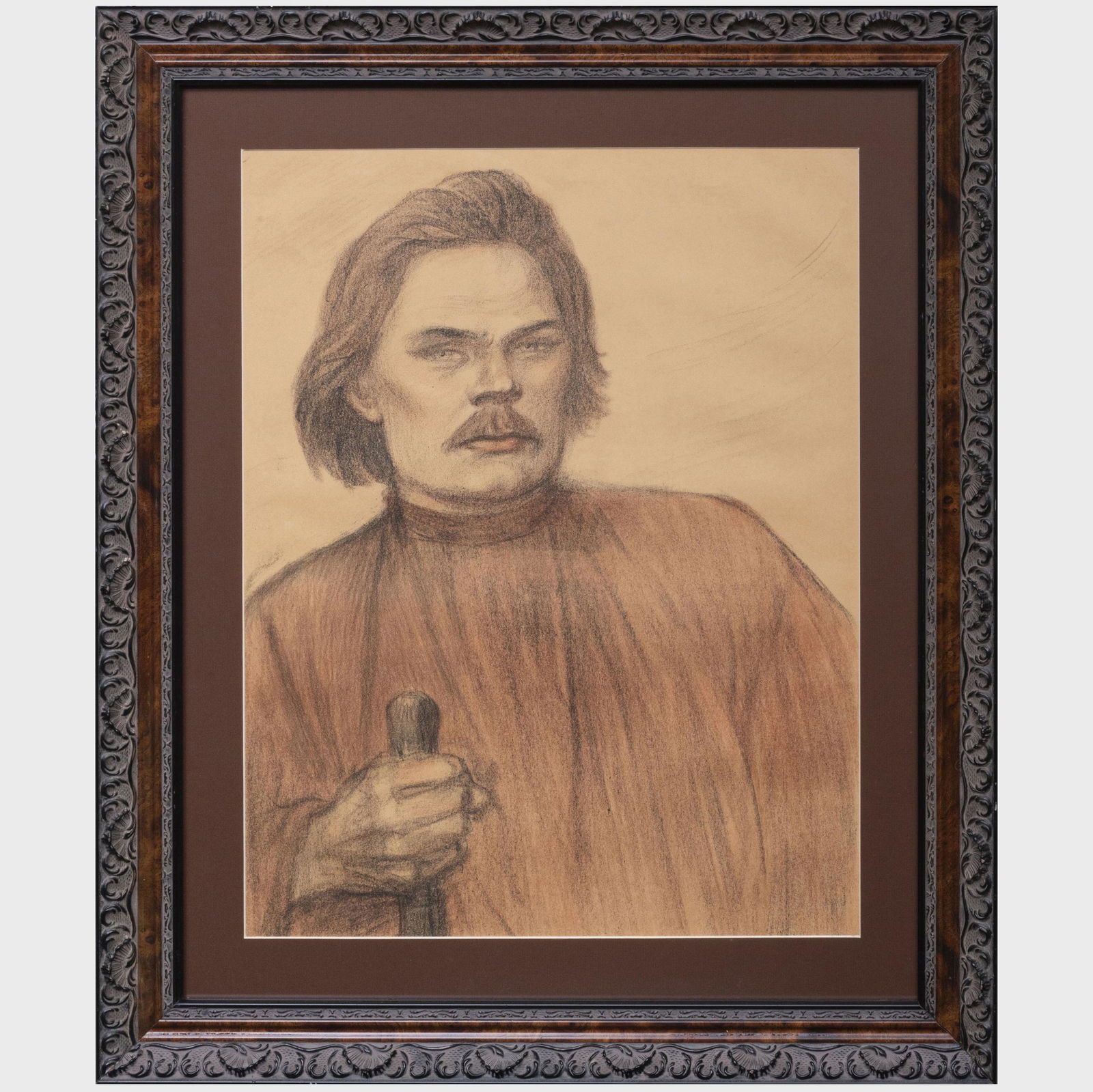 Théophile Steinlen (1859-1923): Maxim Gorky Extended; and Maxim Gorky à mis-corps de face (1 of 6)