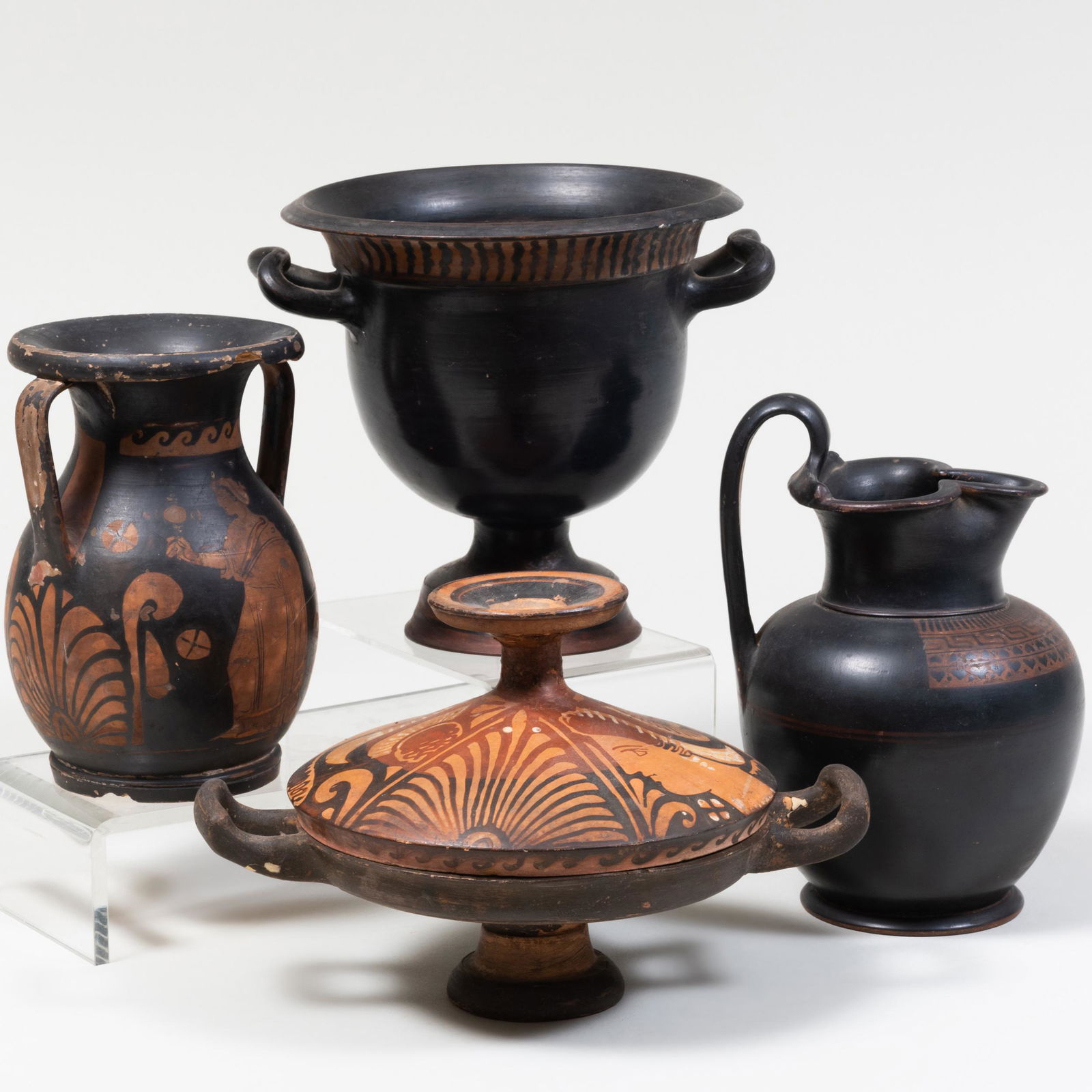 Group of Four Apulian and Greek Pottery Vessels (1 of 20)