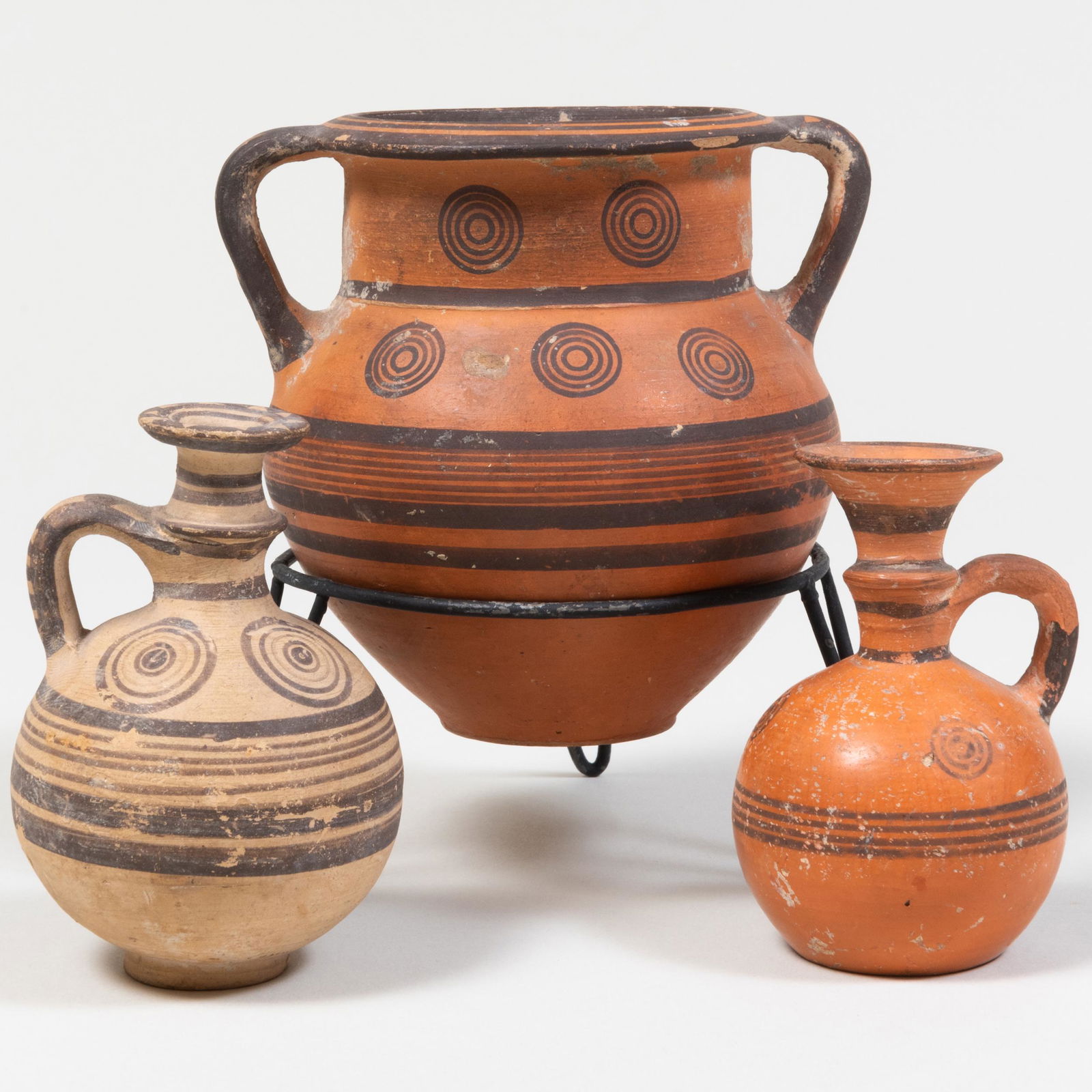 Group of Three Cypriot Painted Pottery Vessels (1 of 16)