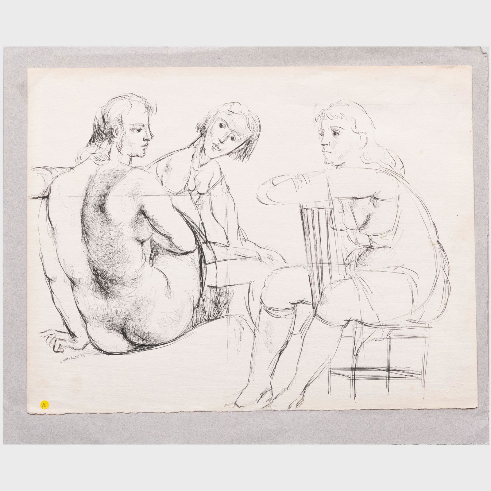 Federico Castellon (1914-1971): Figures (1 of 4)