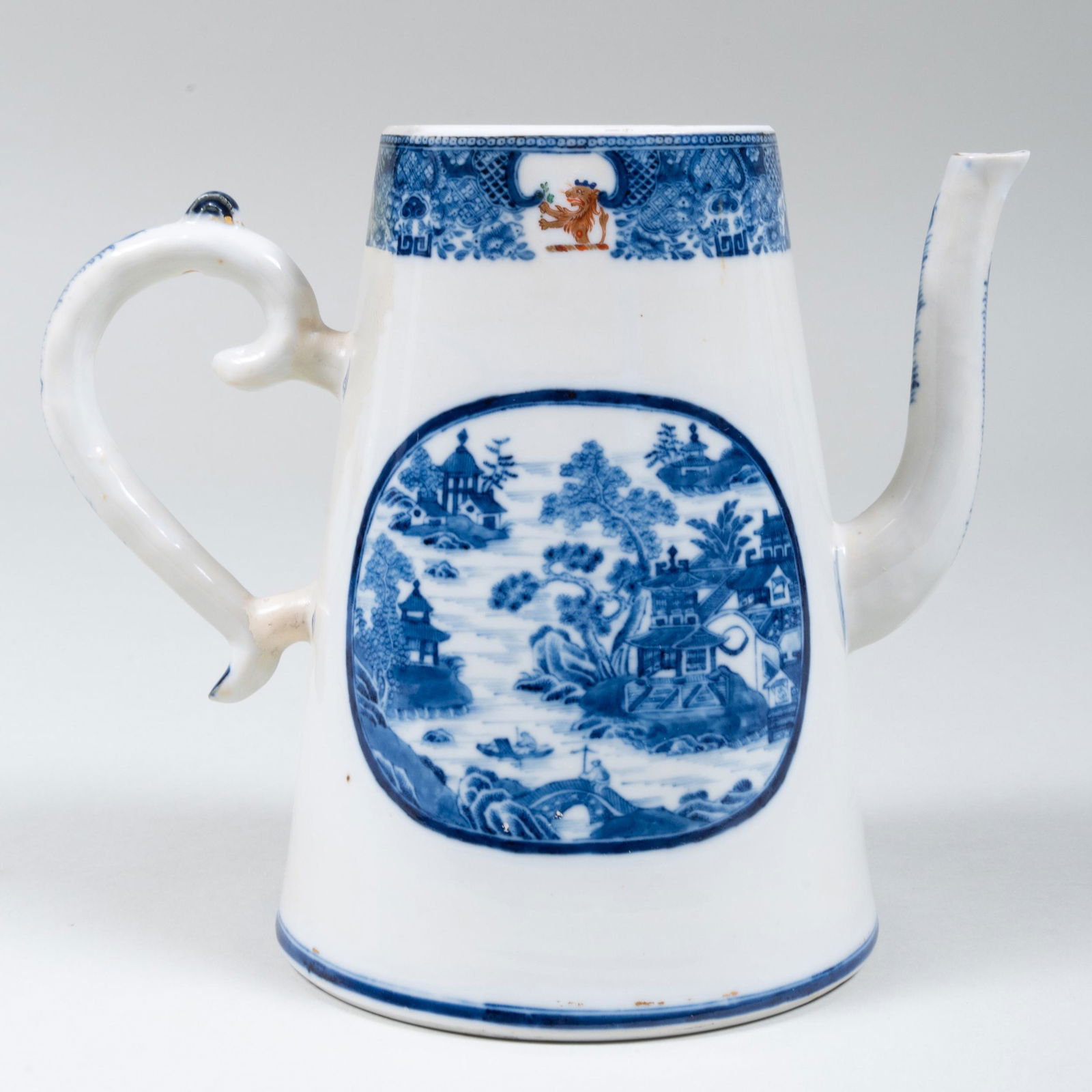 Chinese Export Porcelain Coffee Pot (1 of 6)
