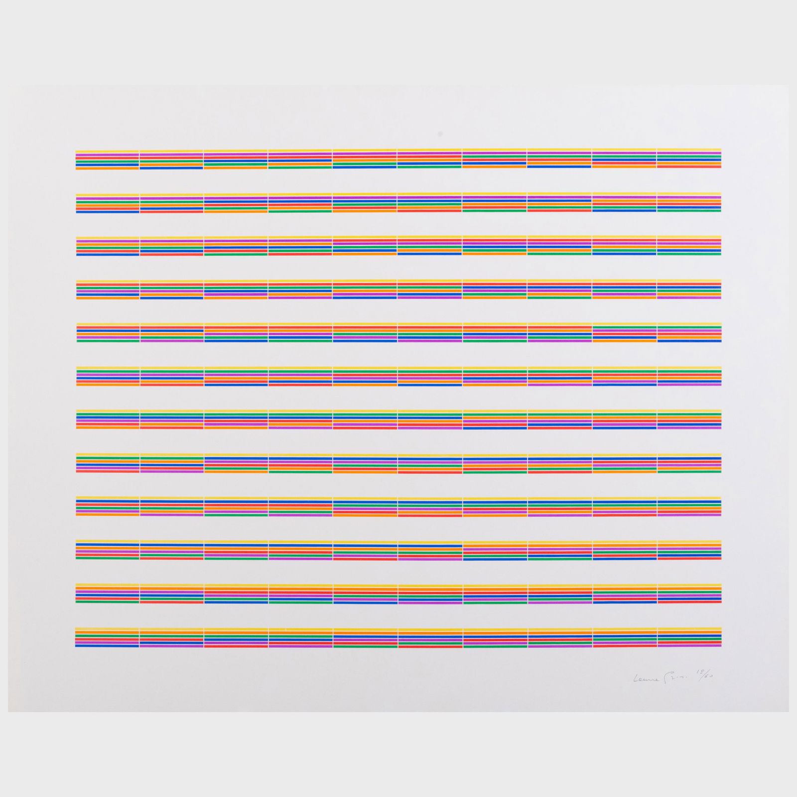 Laura Grisi (1939-2017): Stripes (1 of 20)