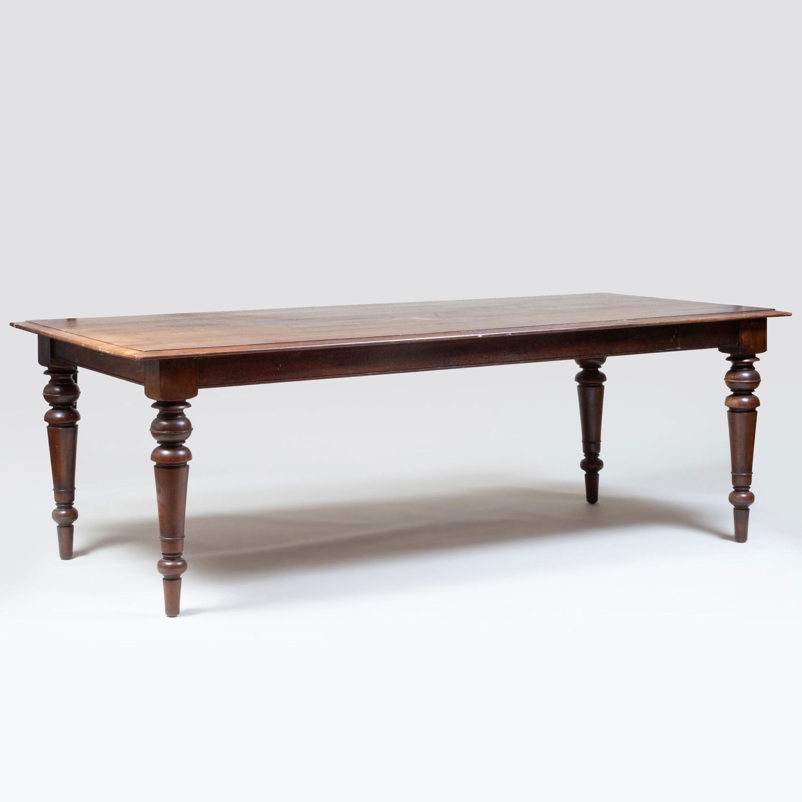 Edwardian Style Stained Wood Library Table (1 of 7)