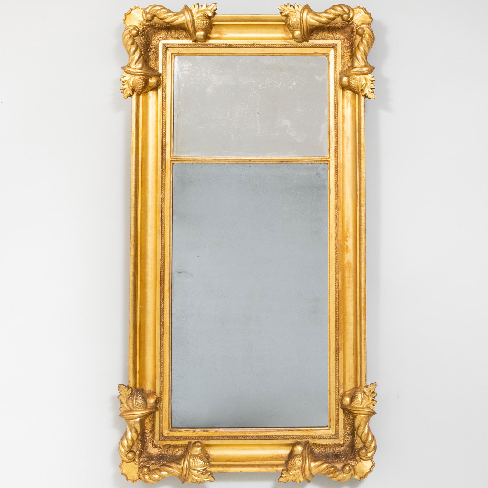 American Classical Carved Giltwood Mirror (1 of 5)