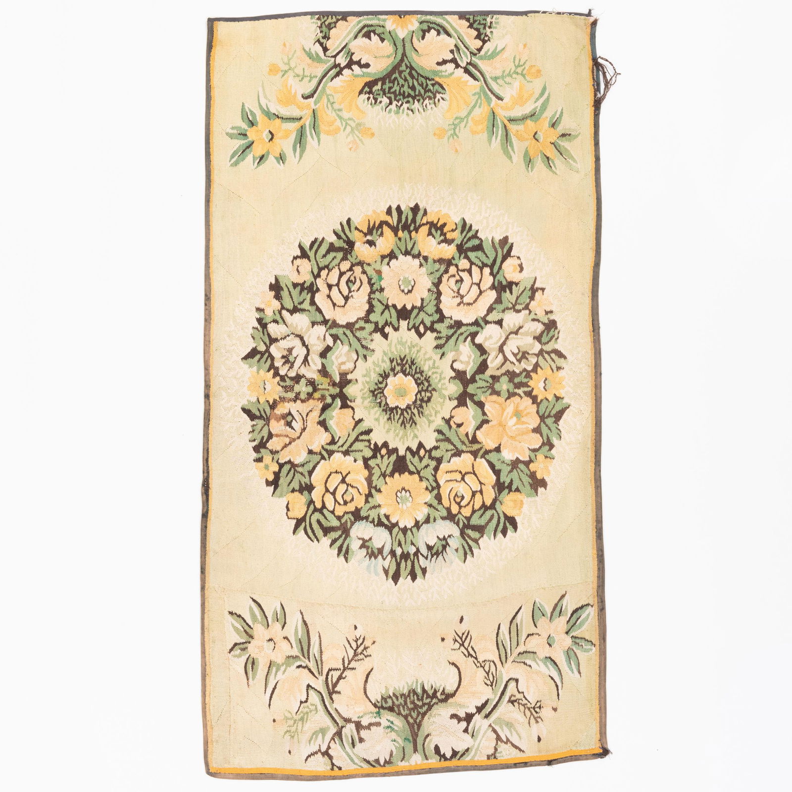 Small Floral Flatweave Rug (1 of 6)