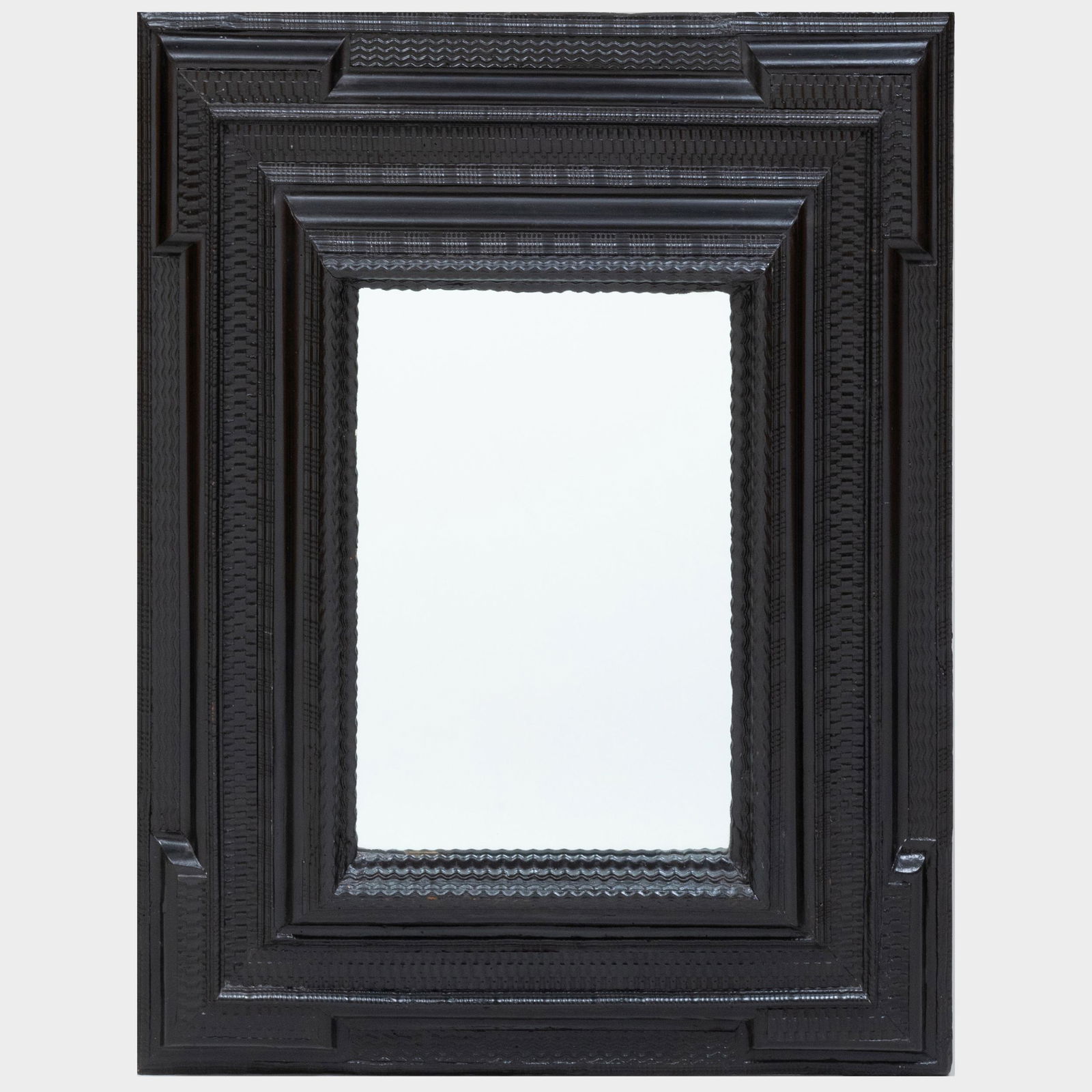 Flemish Baroque Style Carved and Ebonized Mirror (1 of 4)
