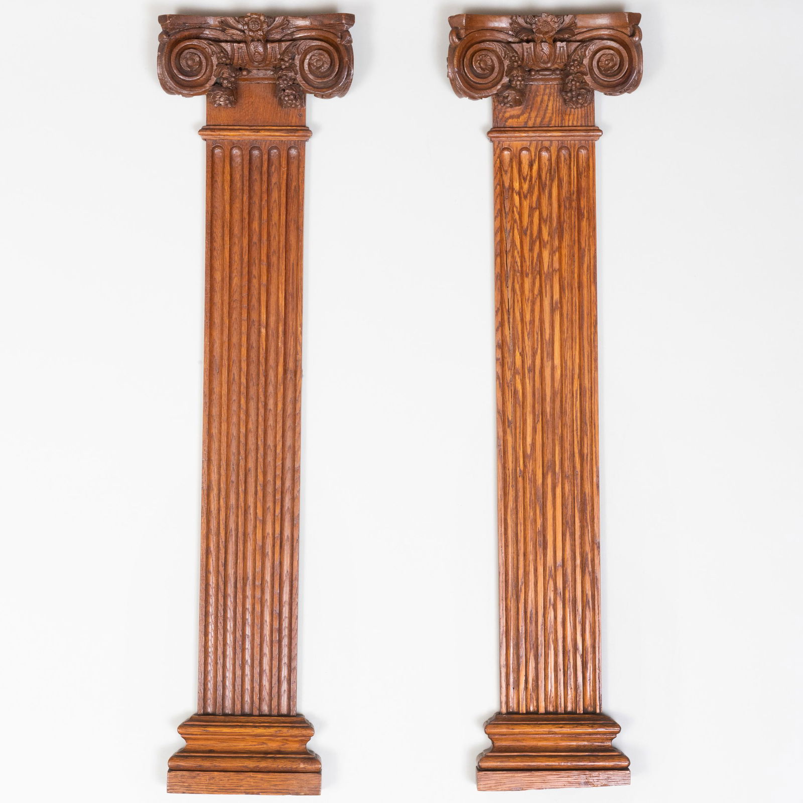 Pair of Carved Oak Corinthian Pilasters (1 of 6)