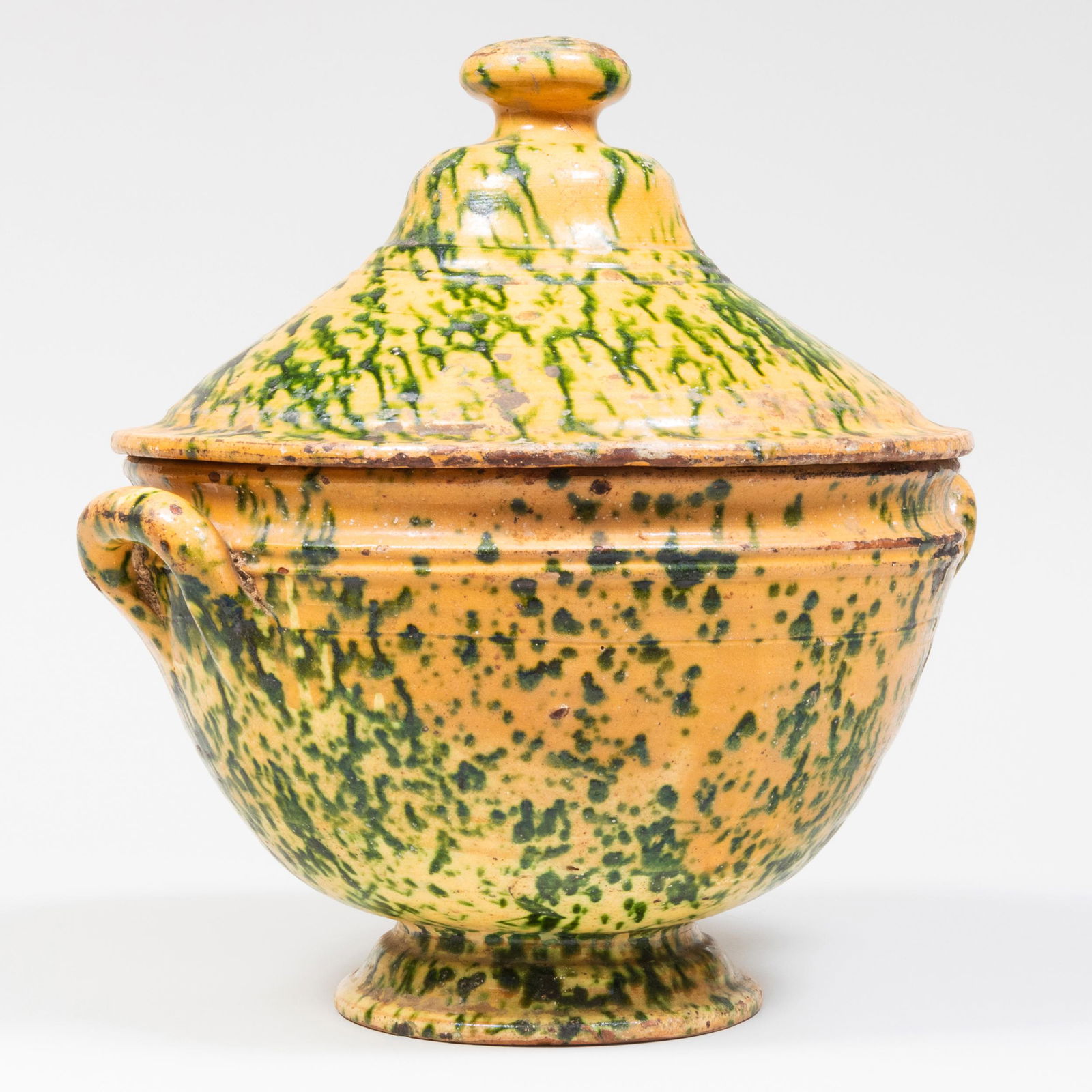 Splatterware Glazed Earthenware Tureen and Cover (1 of 9)