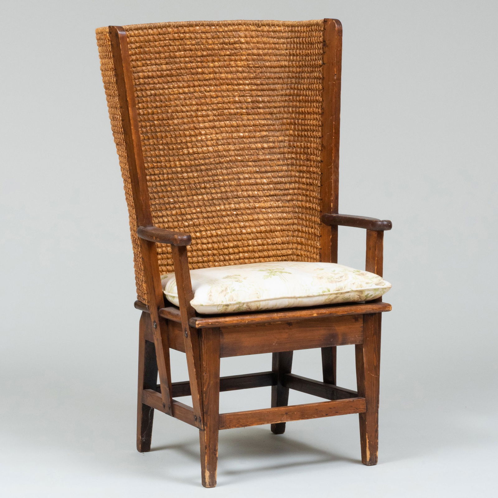 Scottish Woven Reed Oak and Pine Orkney Armchair (1 of 9)